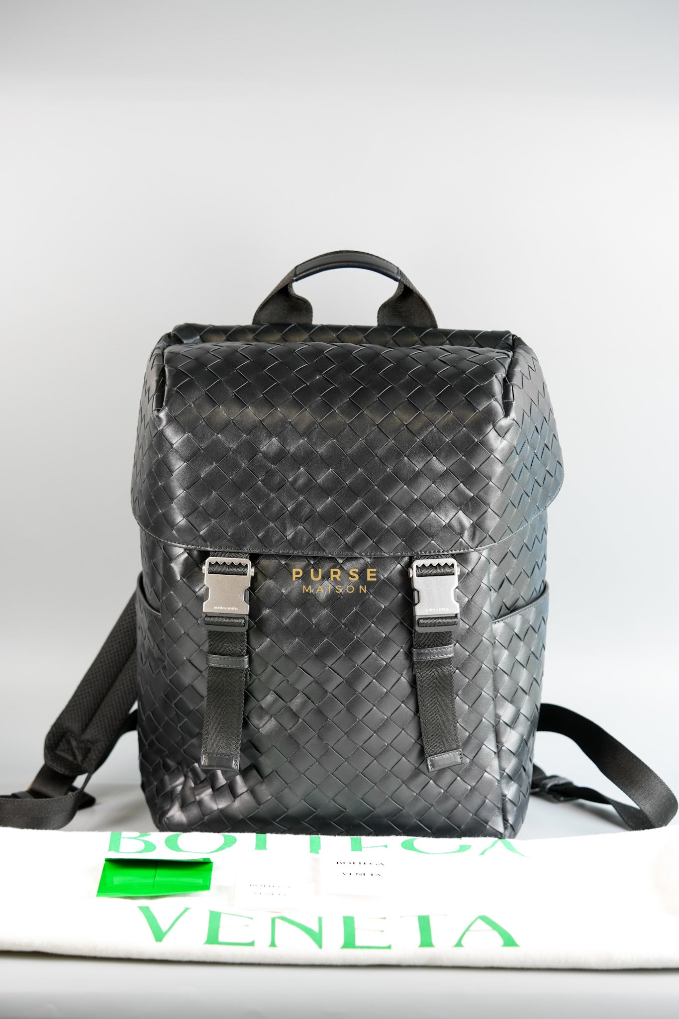 Intrecciato Flap Hombre Backpack | Purse Maison Luxury Bags Shop