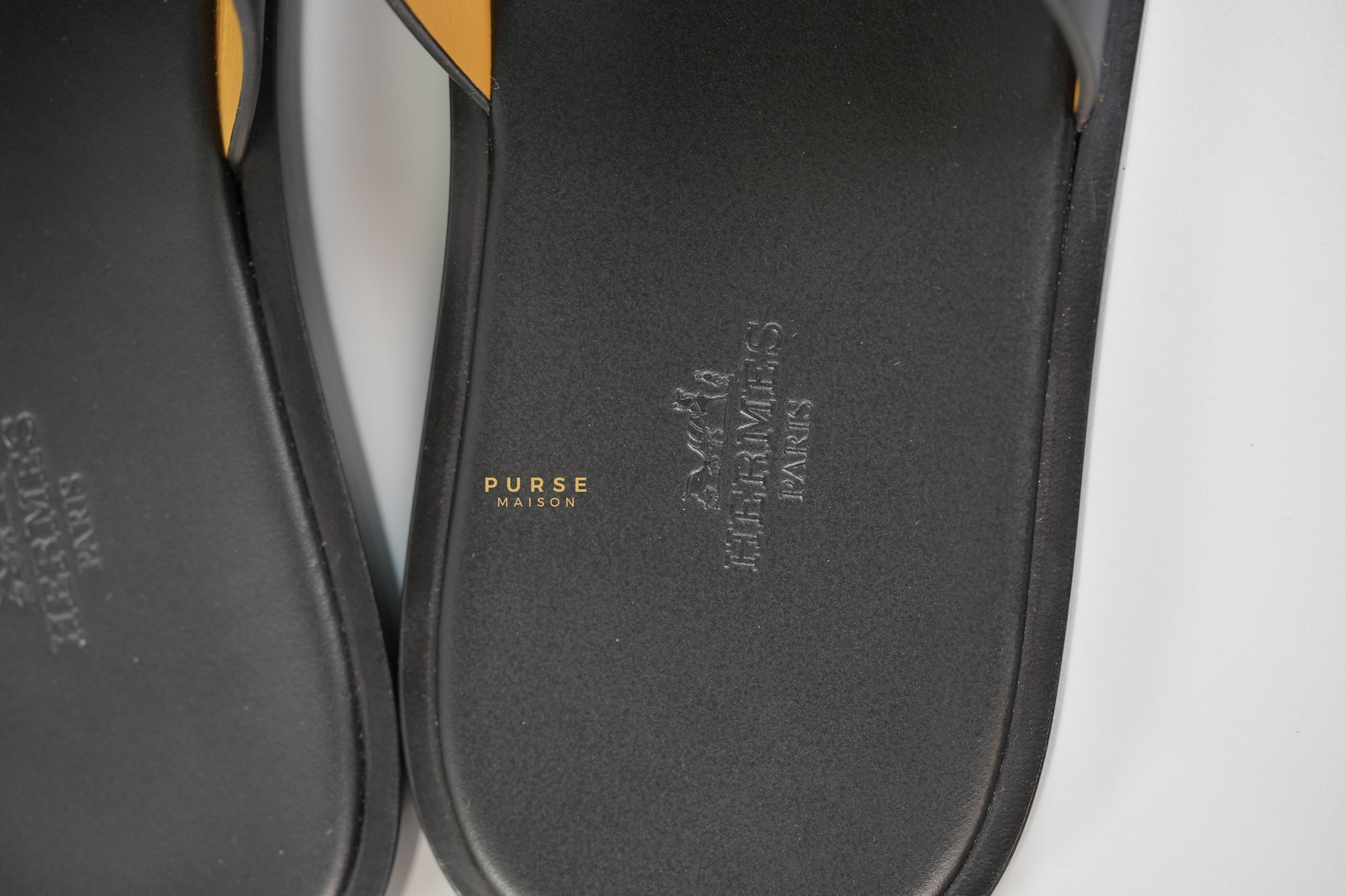 Izmir Black Sandals Size 43 (28cm) | Purse Maison Luxury Bags Shop