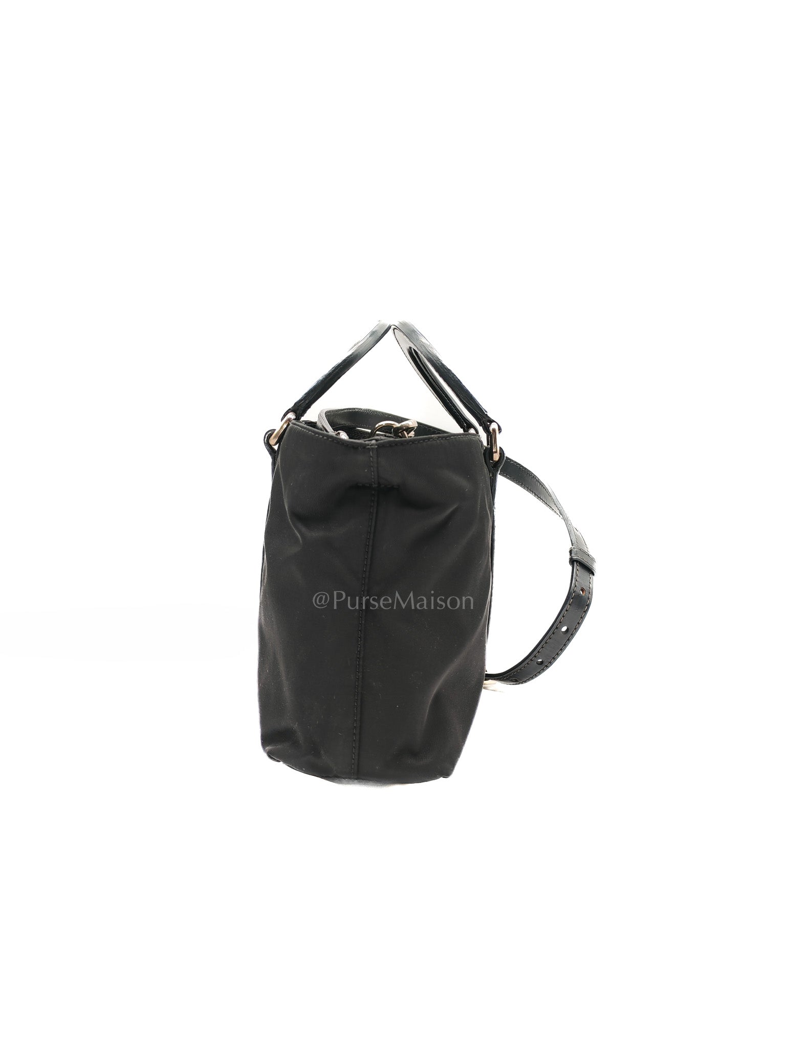 Prada Tessuto Nylon + Saffiano leather 2-way Tote Bag Mini