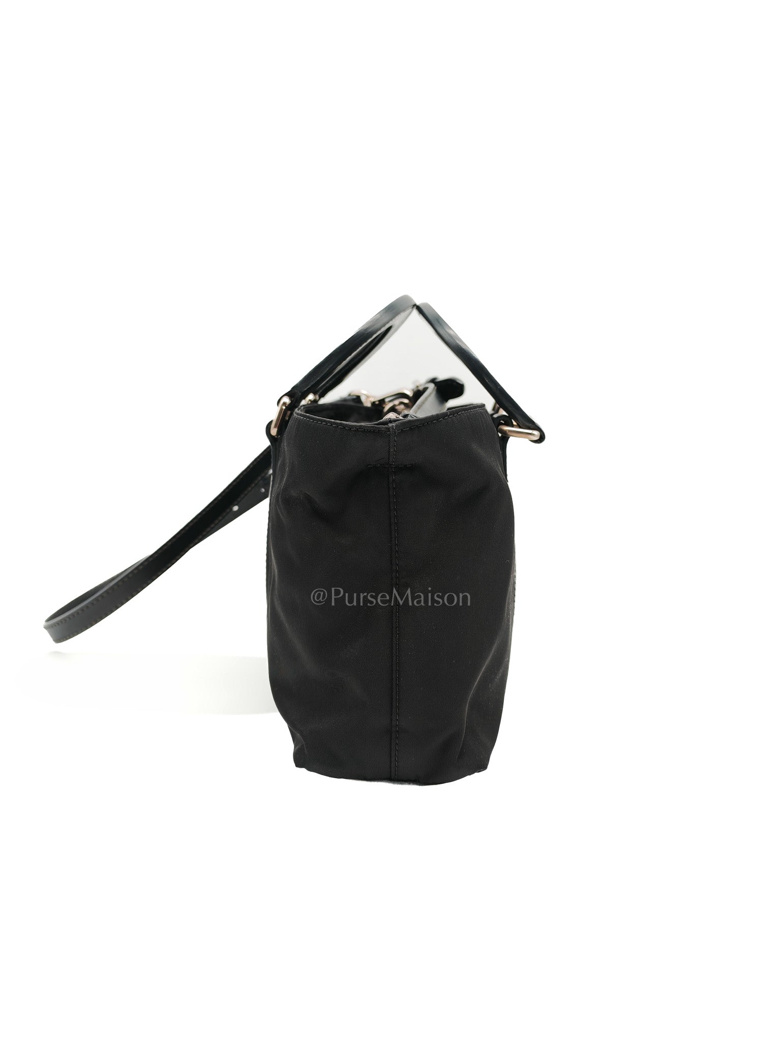 Prada Tessuto Nylon + Saffiano leather 2-way Tote Bag Mini