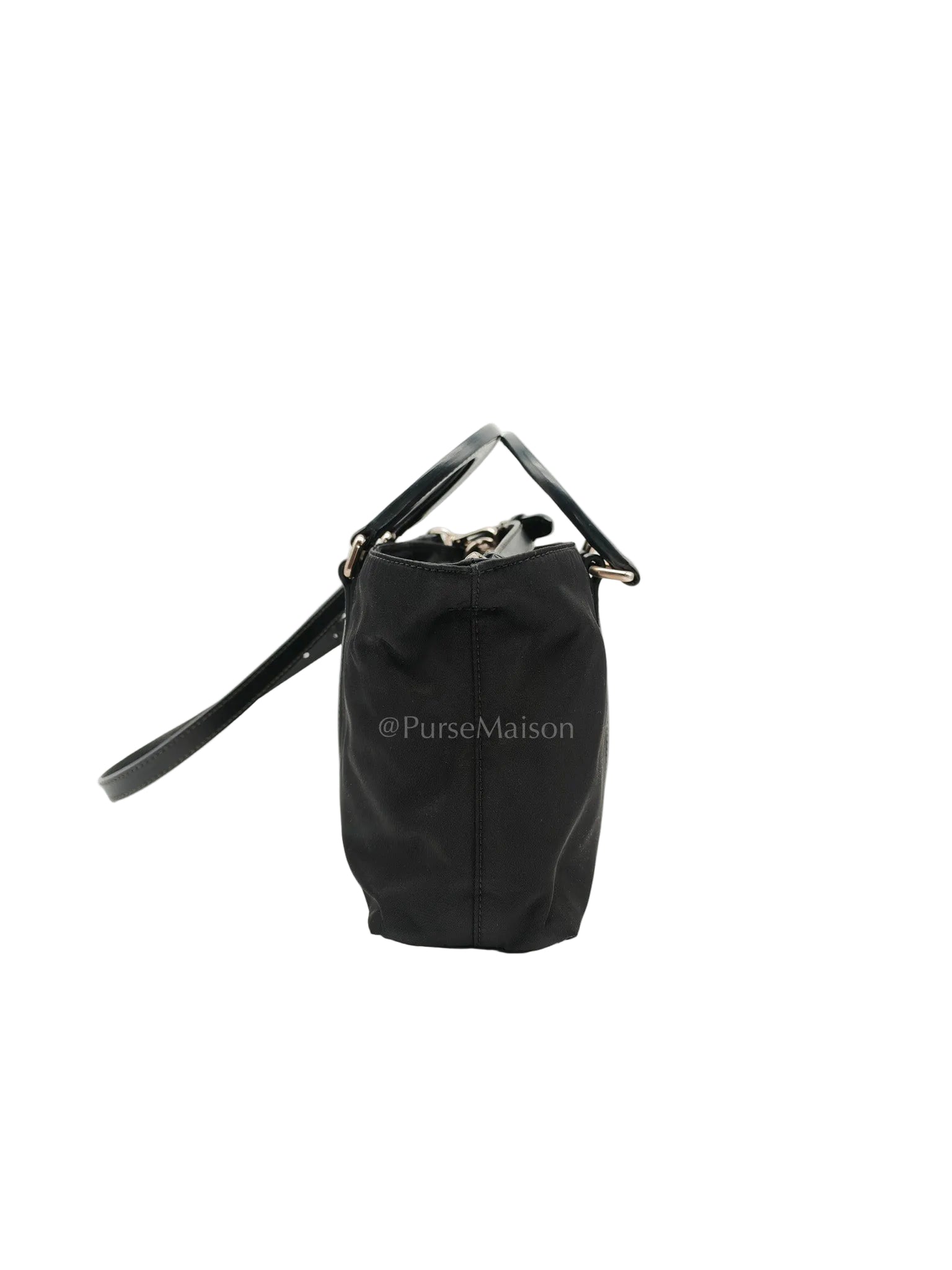 Prada Tessuto Nylon + Saffiano leather 2-way Tote Bag Mini