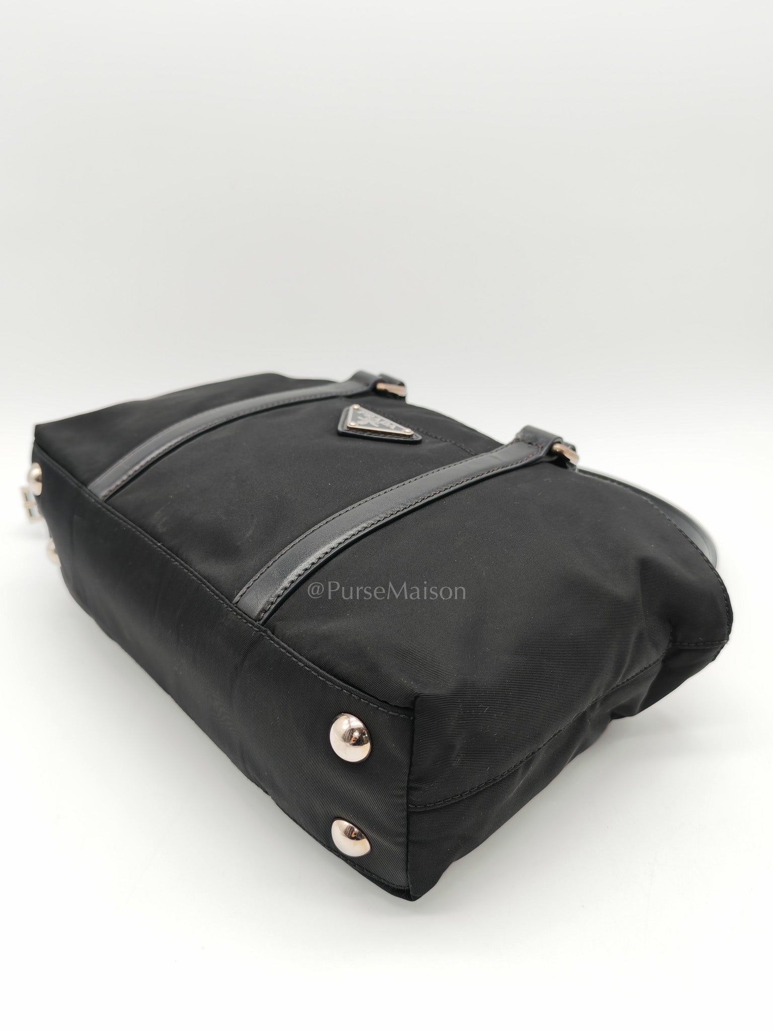 Prada Tessuto Nylon + Saffiano leather 2-way Tote Bag Mini