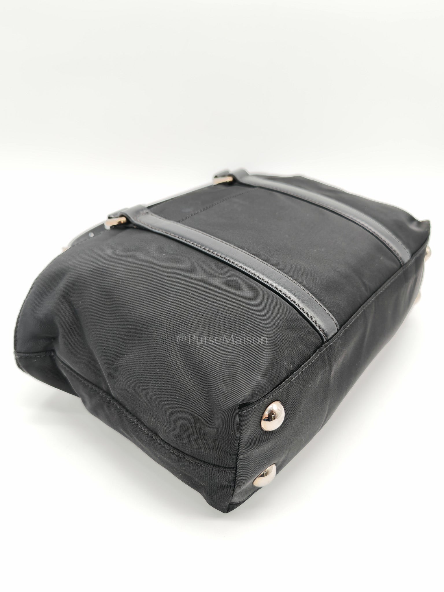 Prada Tessuto Nylon + Saffiano leather 2-way Tote Bag Mini