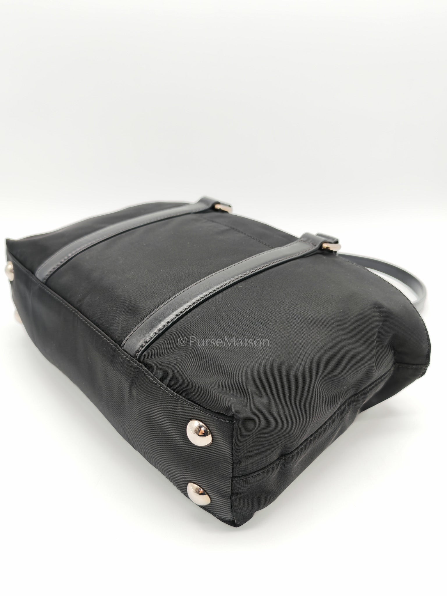 Prada Tessuto Nylon + Saffiano leather 2-way Tote Bag Mini