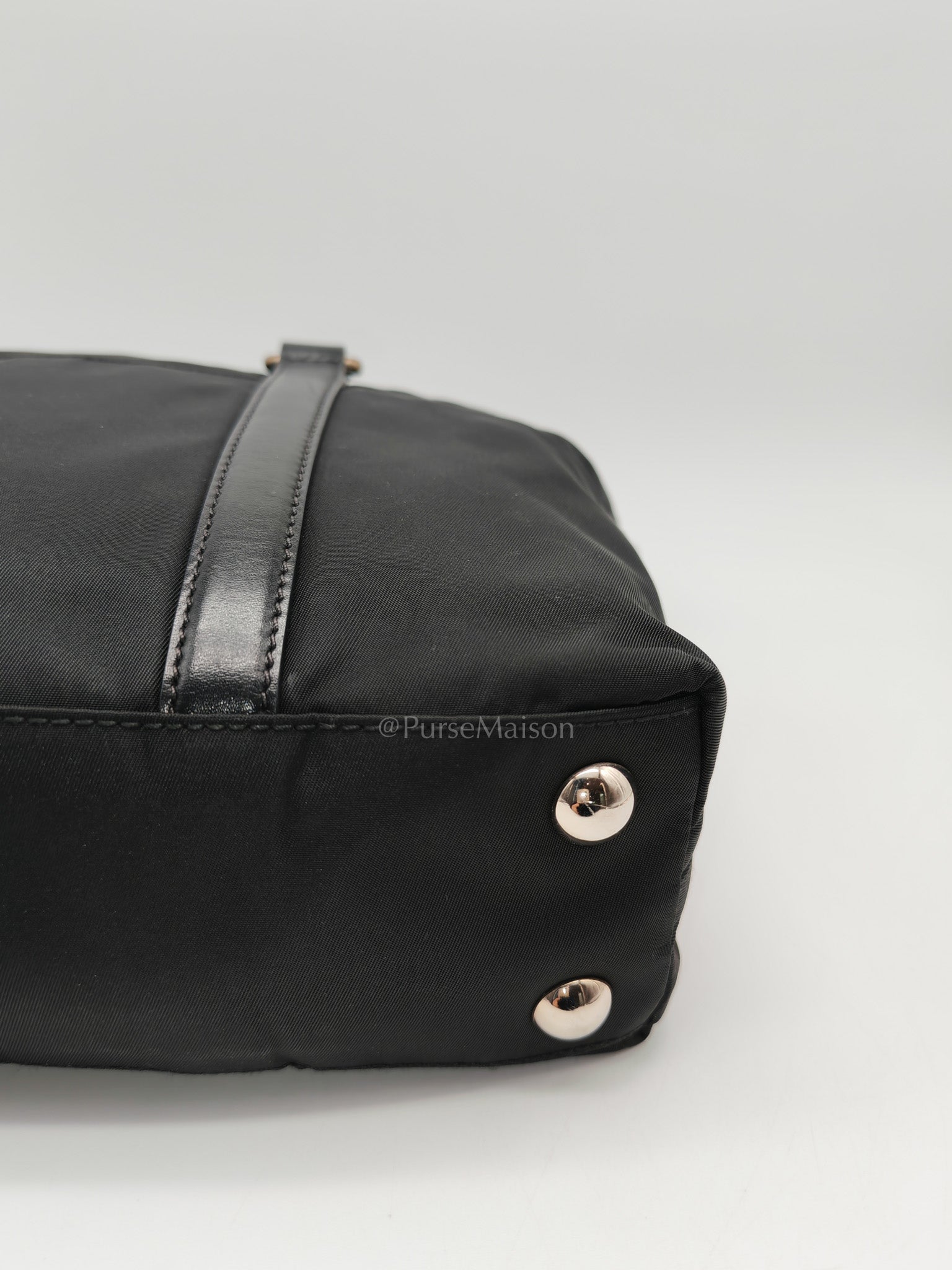 Prada Tessuto Nylon + Saffiano leather 2-way Tote Bag Mini