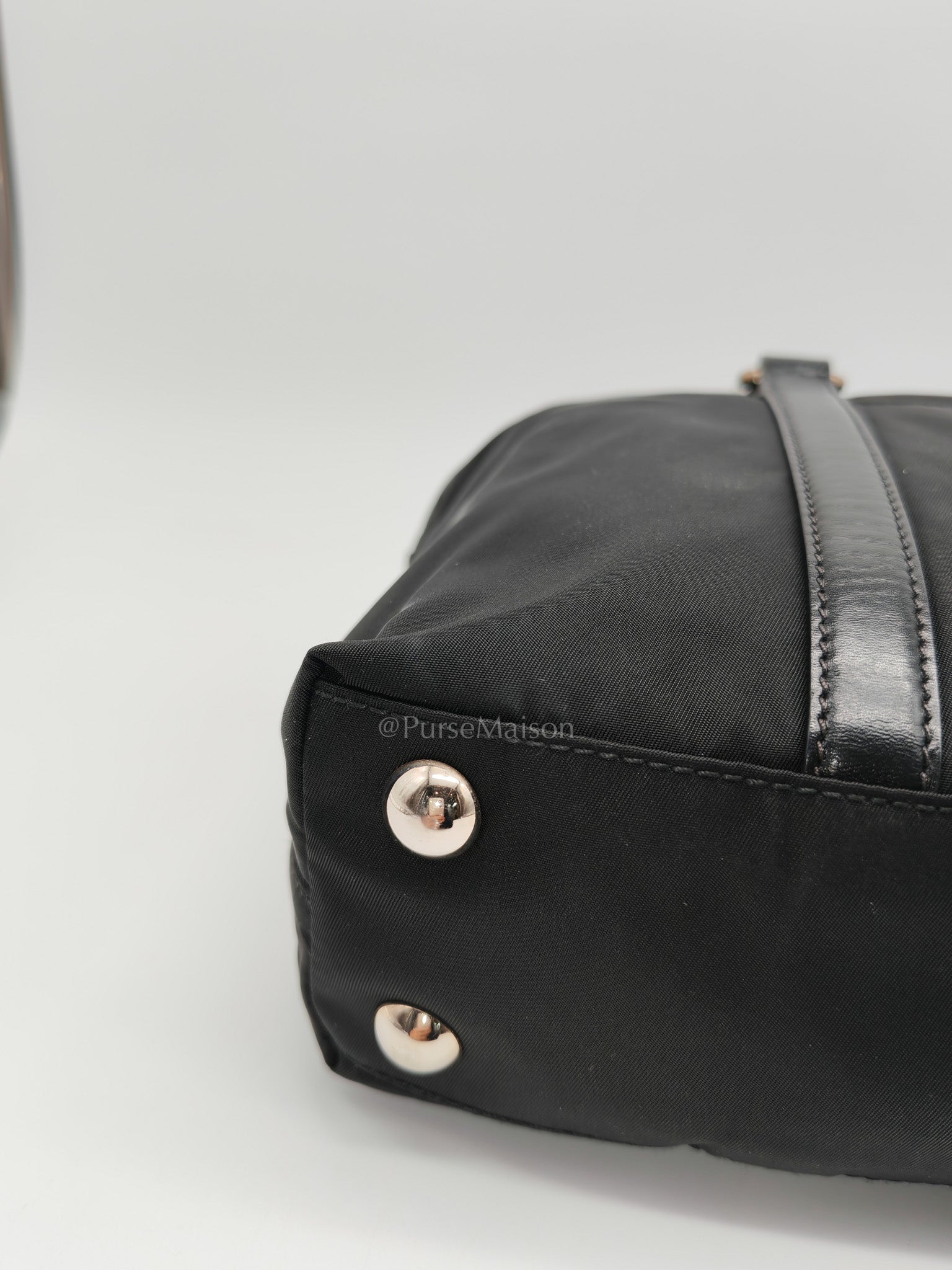 Prada Tessuto Nylon + Saffiano leather 2-way Tote Bag Mini