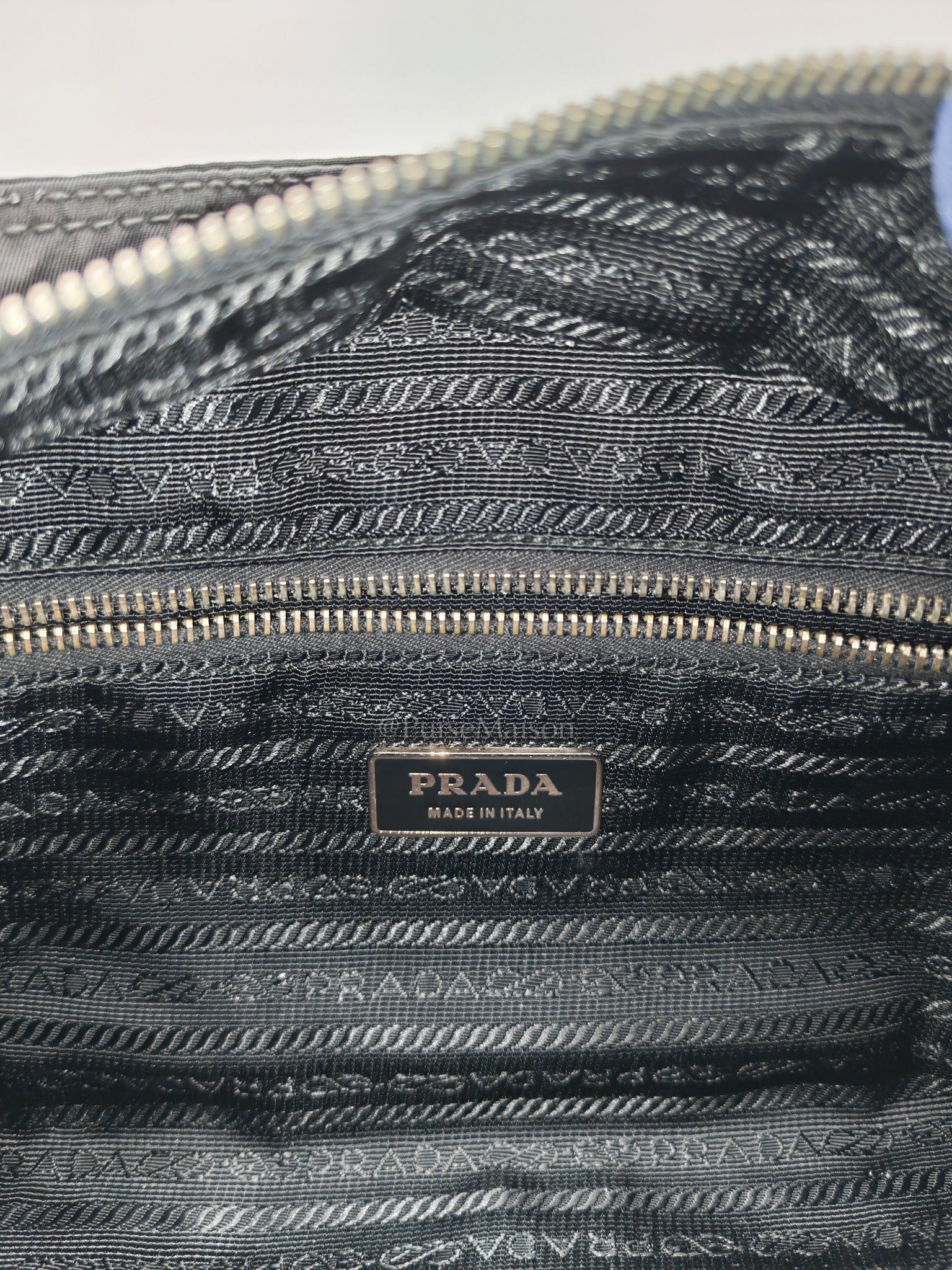 Prada Tessuto Nylon + Saffiano leather 2-way Tote Bag Mini