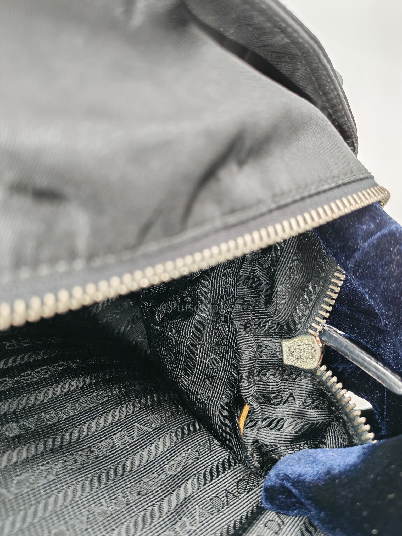 Prada Tessuto Nylon + Saffiano leather 2-way Tote Bag Mini