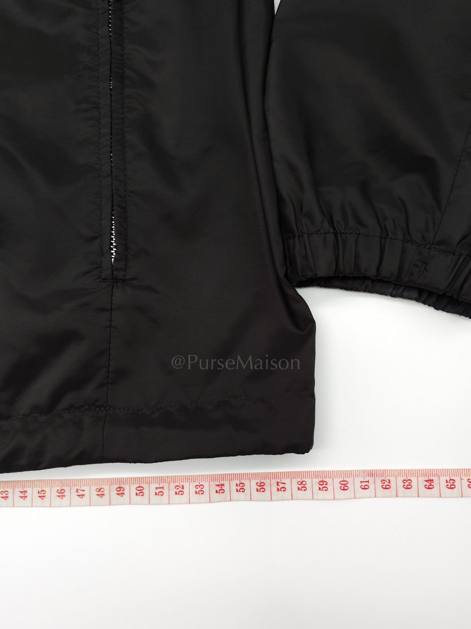 Blouson Reversible Black Nylon Jacket Size 56