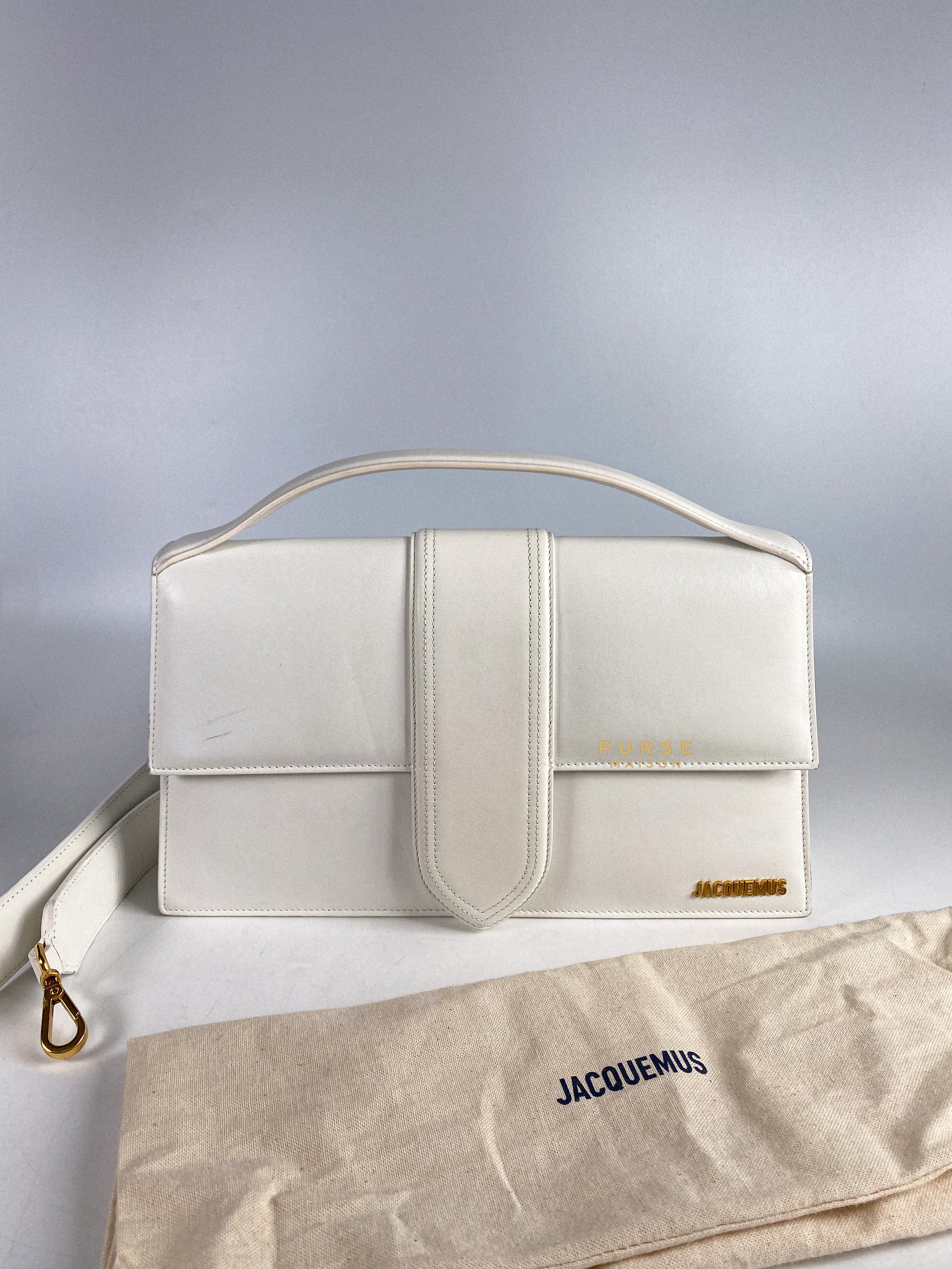 Jacquemus Le Bambinou Top Handle White | Purse Maison Luxury Bags Shop