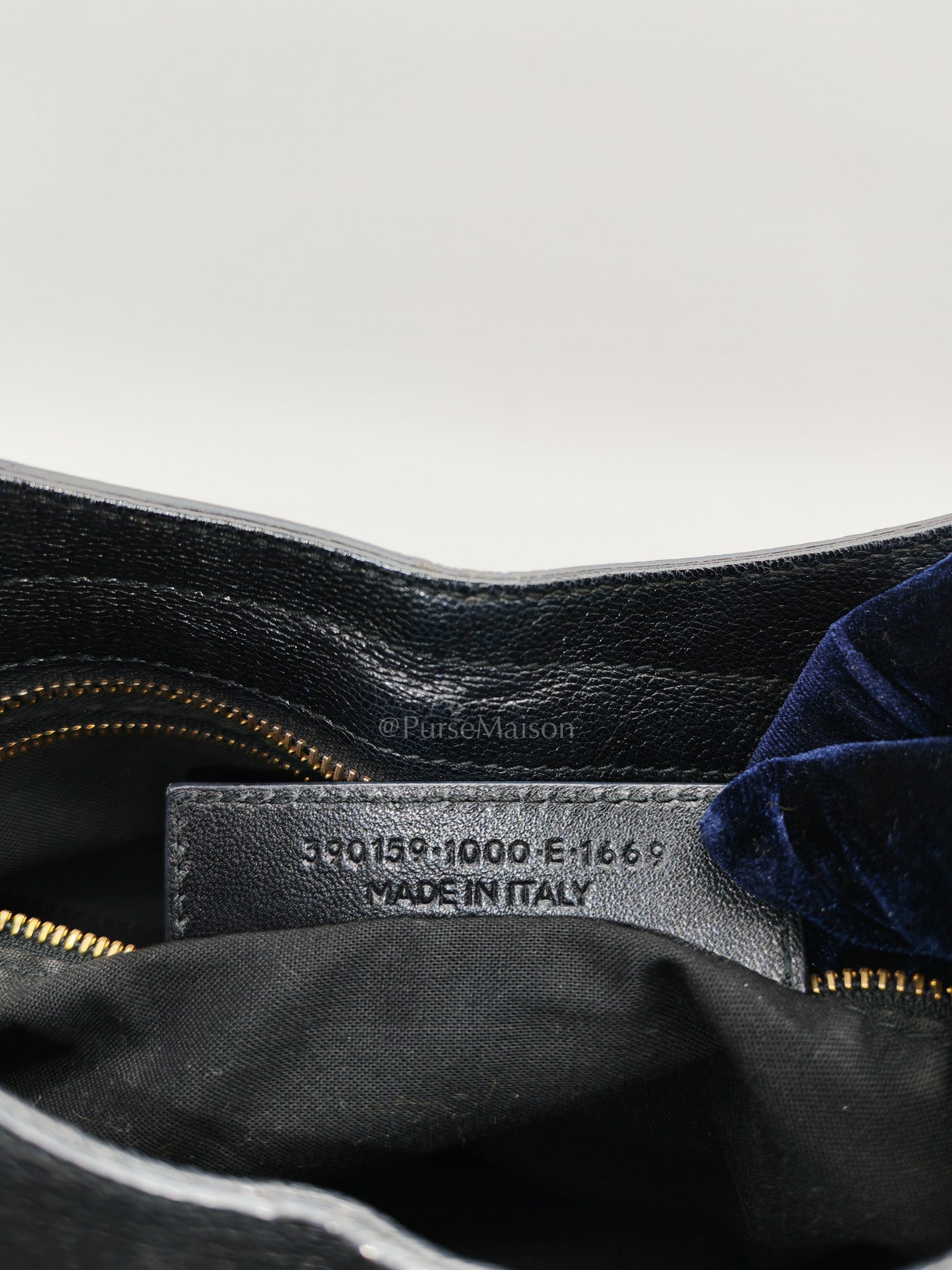 Balenciaga City Metallic Edge in Large Black Chevre Leather Shoulder Bag