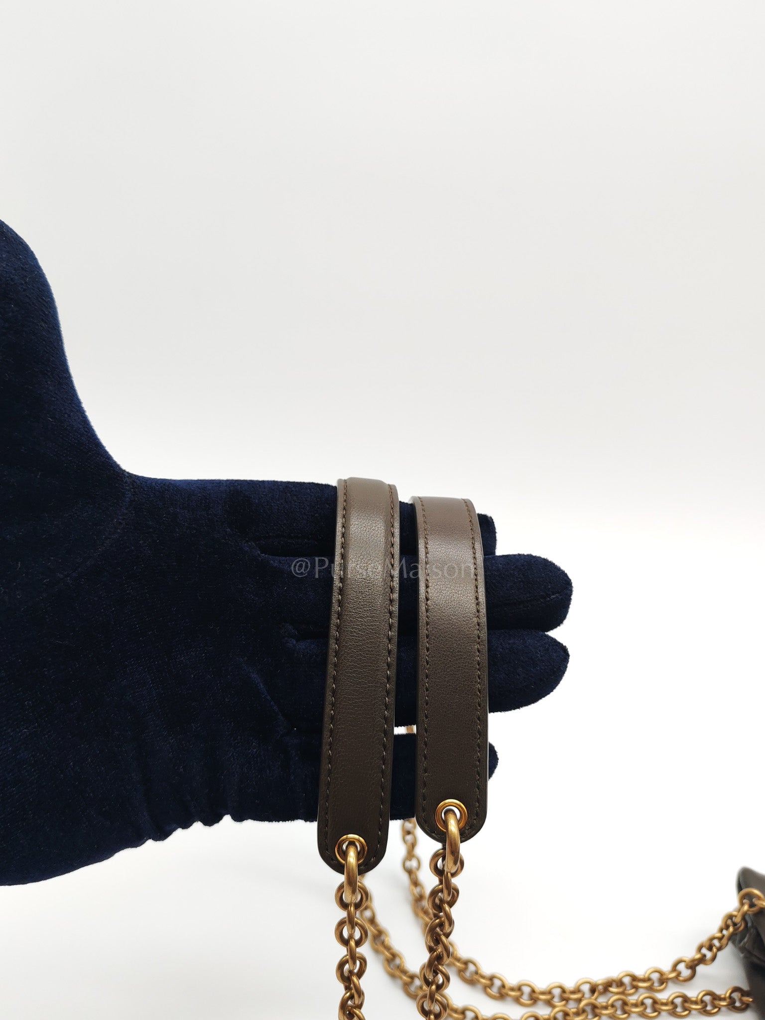 Jamie Pochon in Light Musk Lambskin Leather Gold Hardware | Purse Maison Luxury Bags Shop