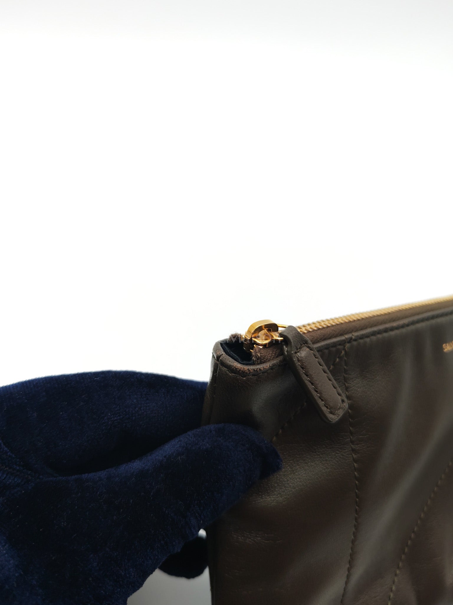 Jamie Pochon in Light Musk Lambskin Leather Gold Hardware | Purse Maison Luxury Bags Shop