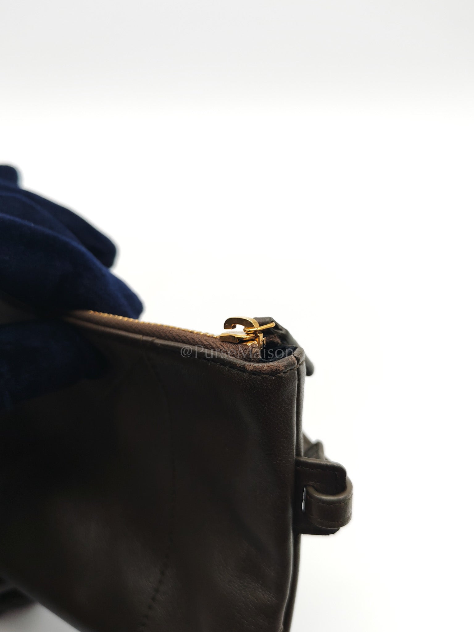 Jamie Pochon in Light Musk Lambskin Leather Gold Hardware | Purse Maison Luxury Bags Shop