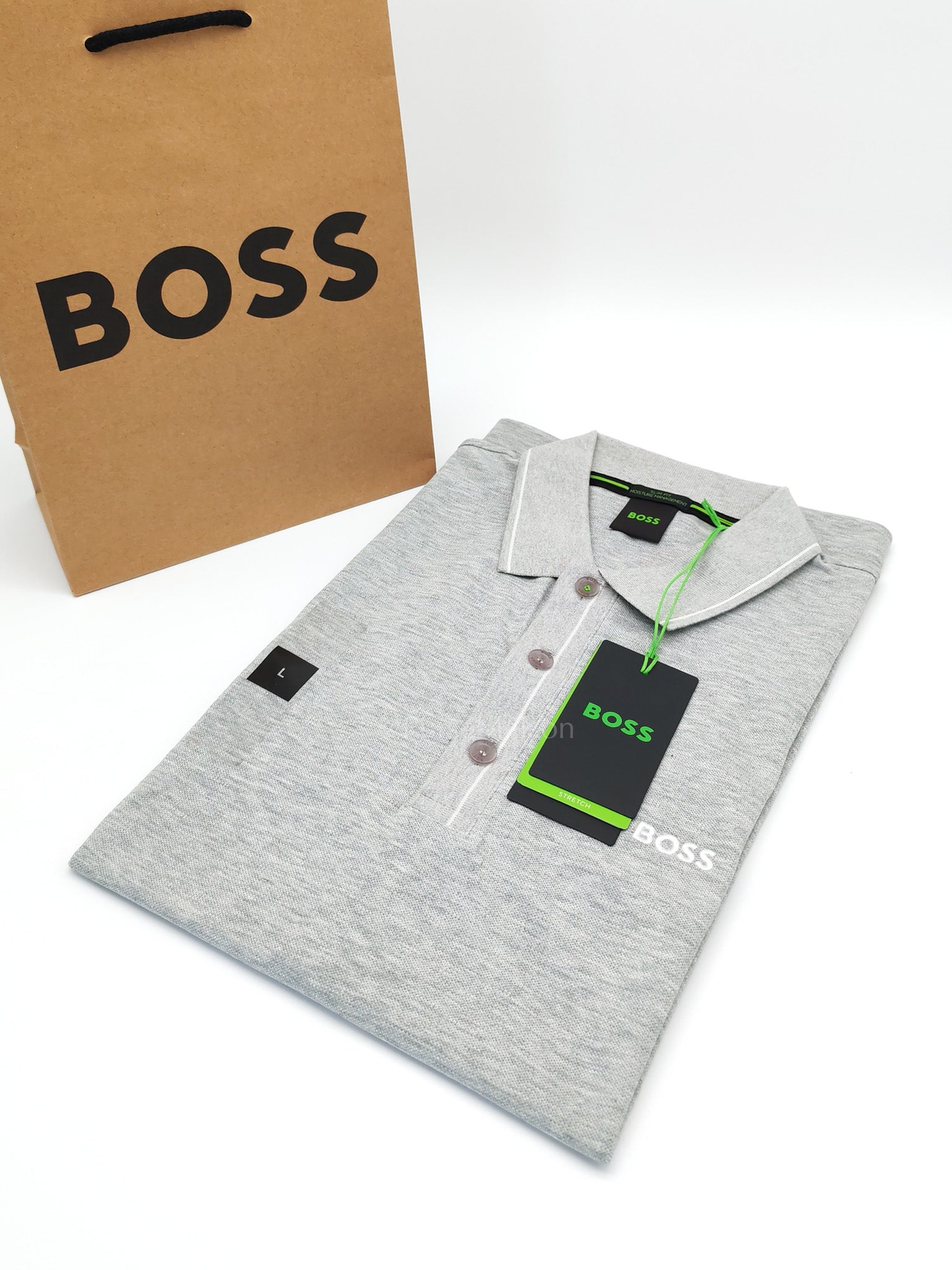 Jersey Polo Shirt in Gray for Men Size L | Purse Maison Luxury Bags Shop