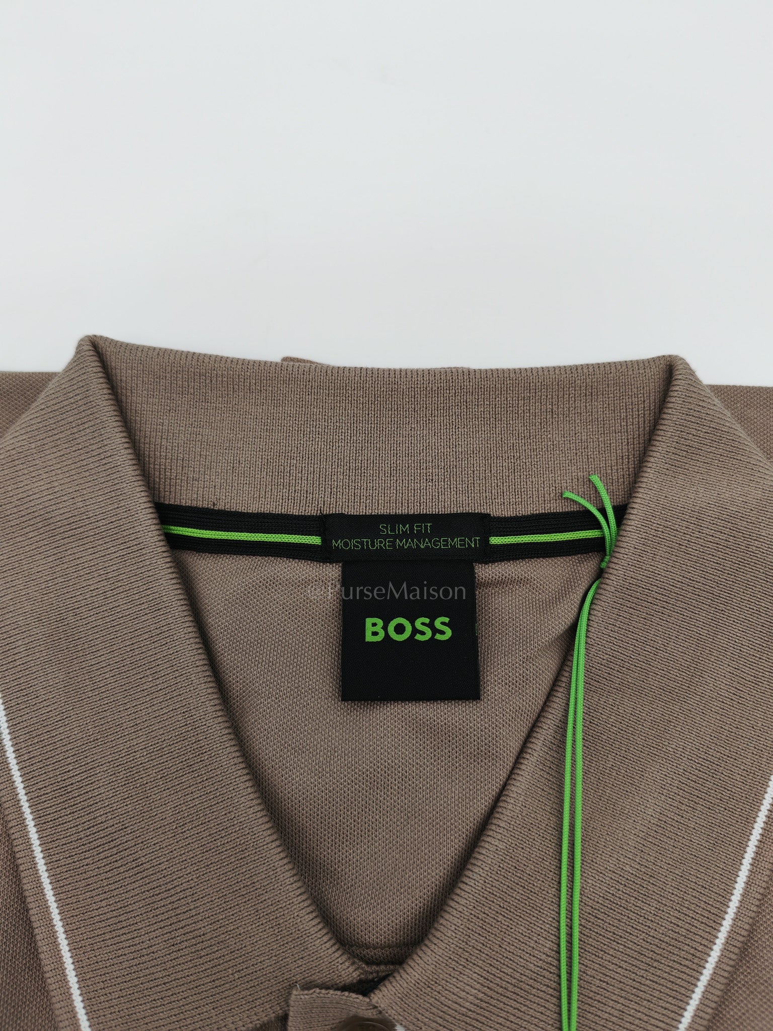 Jersey Polo Shirt in Taupe for Men Size XL | Purse Maison Luxury Bags Shop