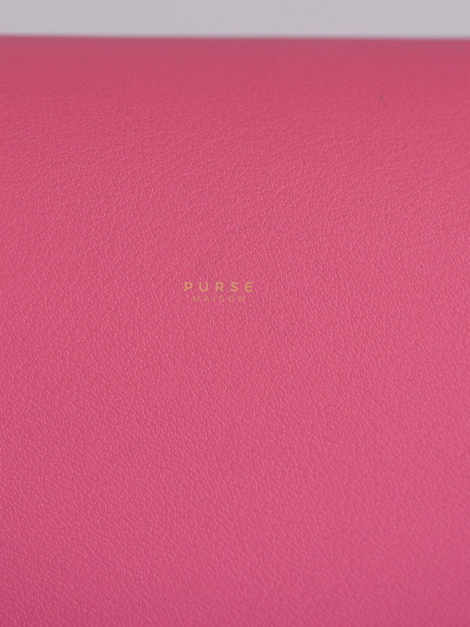 Jige Elan 29 Clutch in Rose Azalee Swift Leather Stamp C (2018) | Purse Maison Luxury Bags Shop