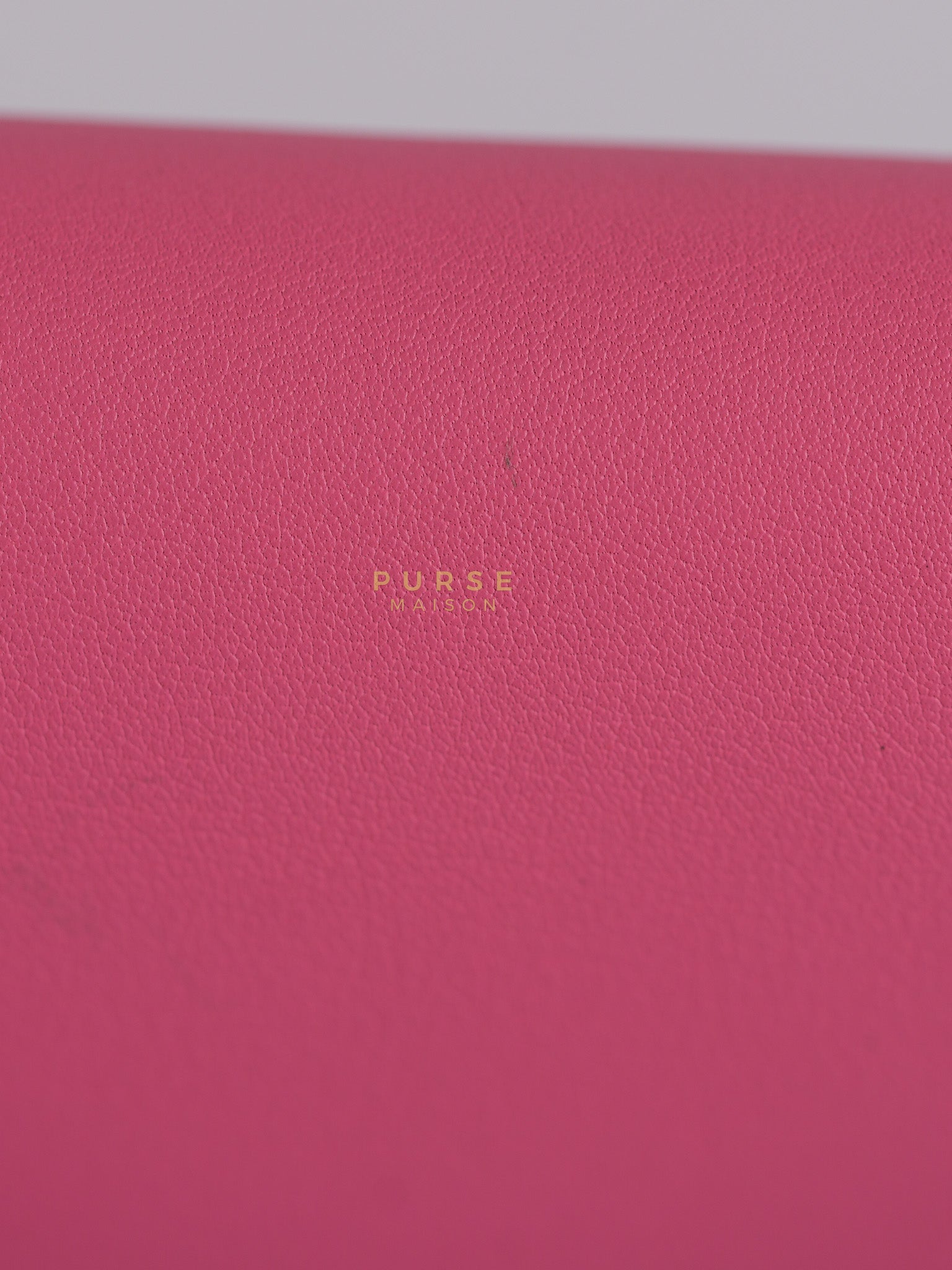 Jige Elan 29 Clutch in Rose Azalee Swift Leather Stamp C (2018) | Purse Maison Luxury Bags Shop