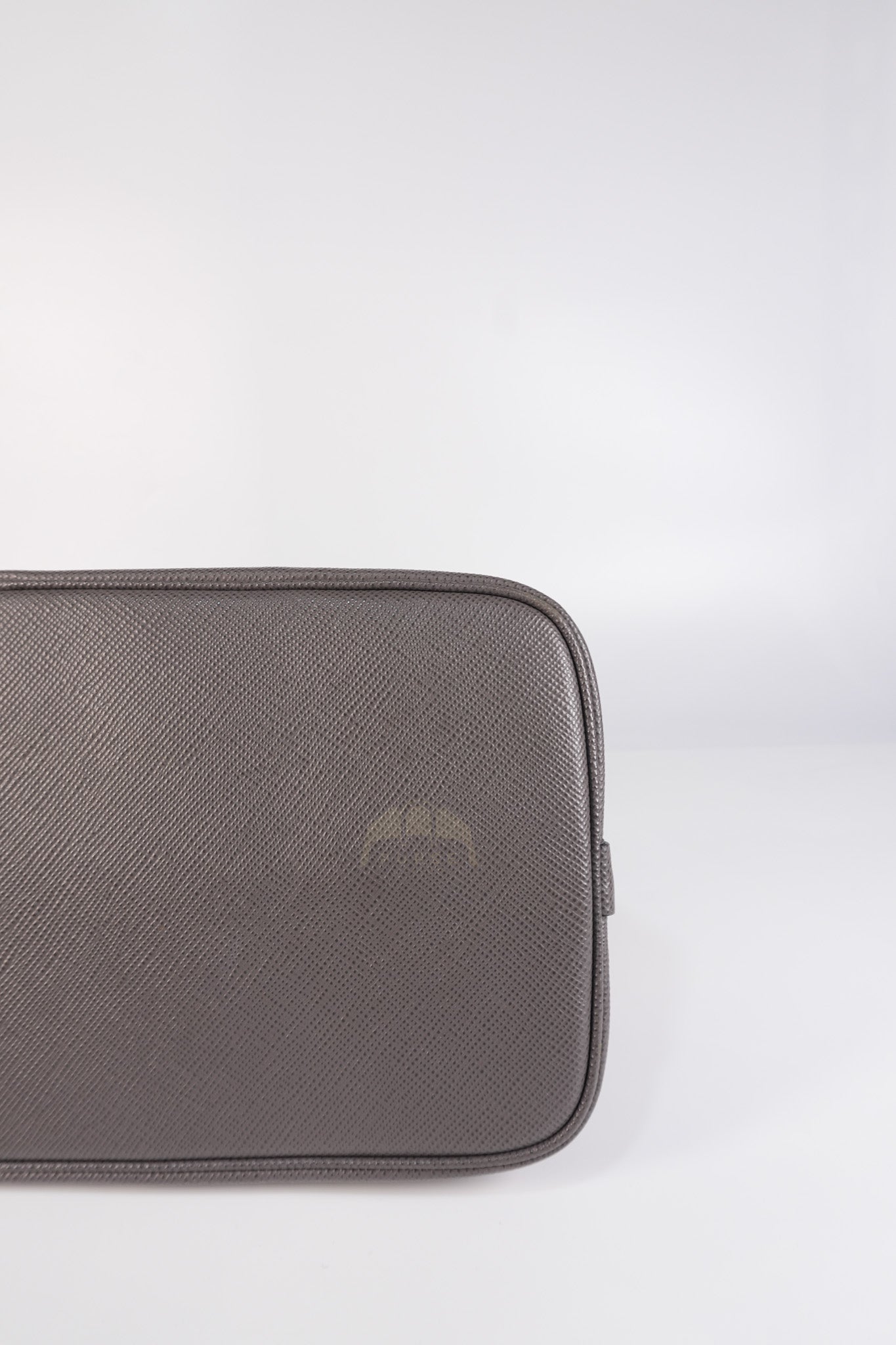 Matinee in Gray Saffiano Shoulder Bag