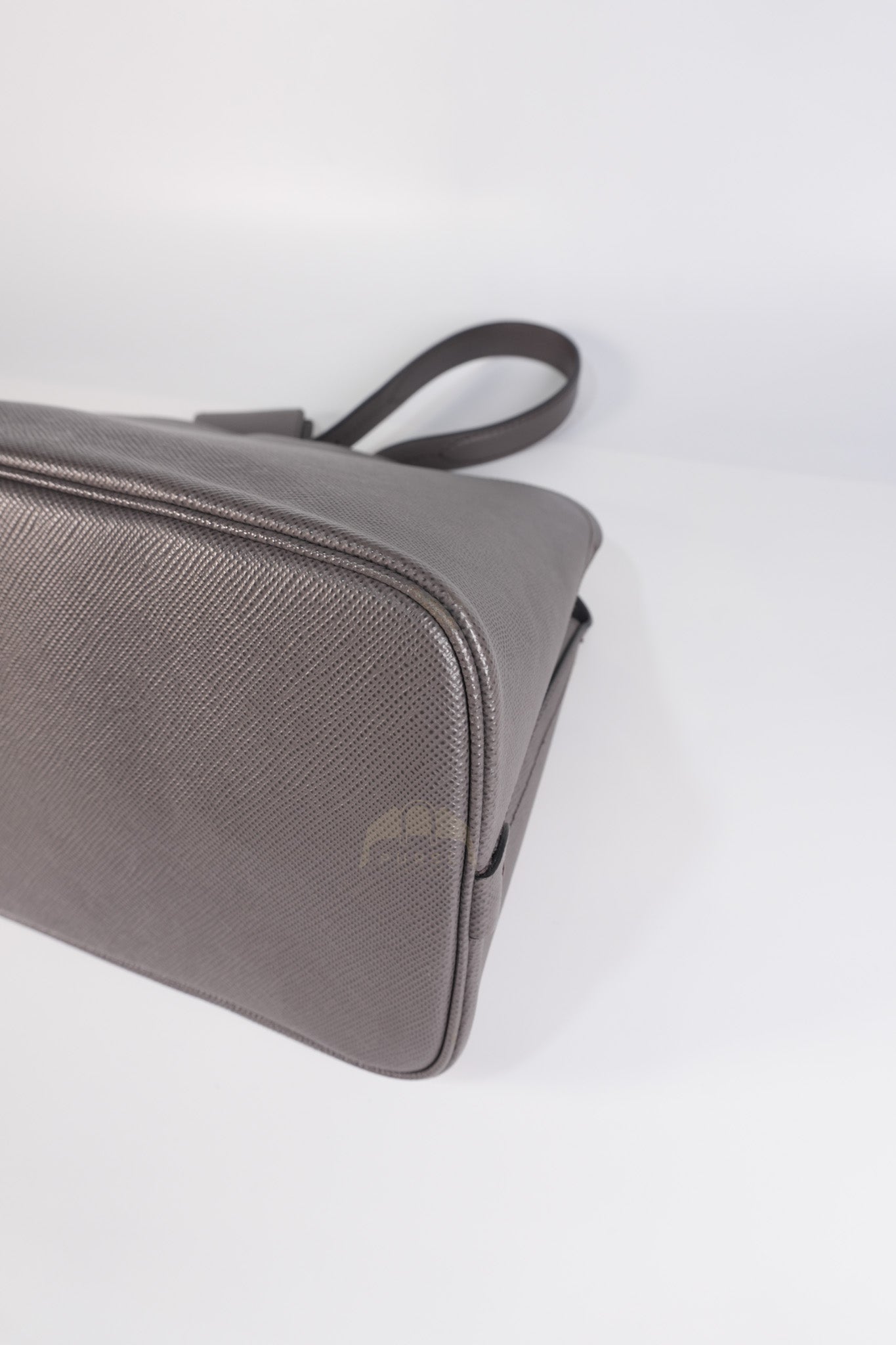 Matinee in Gray Saffiano Shoulder Bag