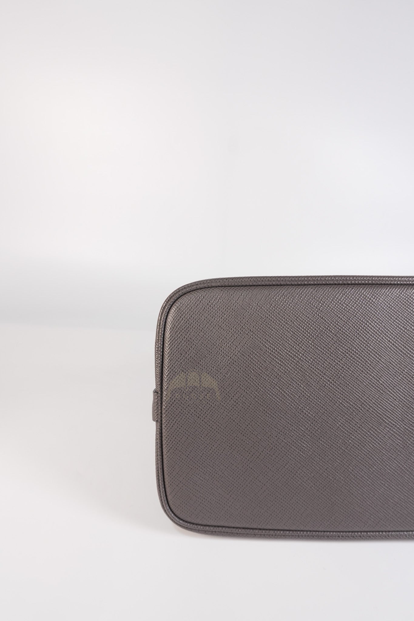 Matinee in Gray Saffiano Shoulder Bag