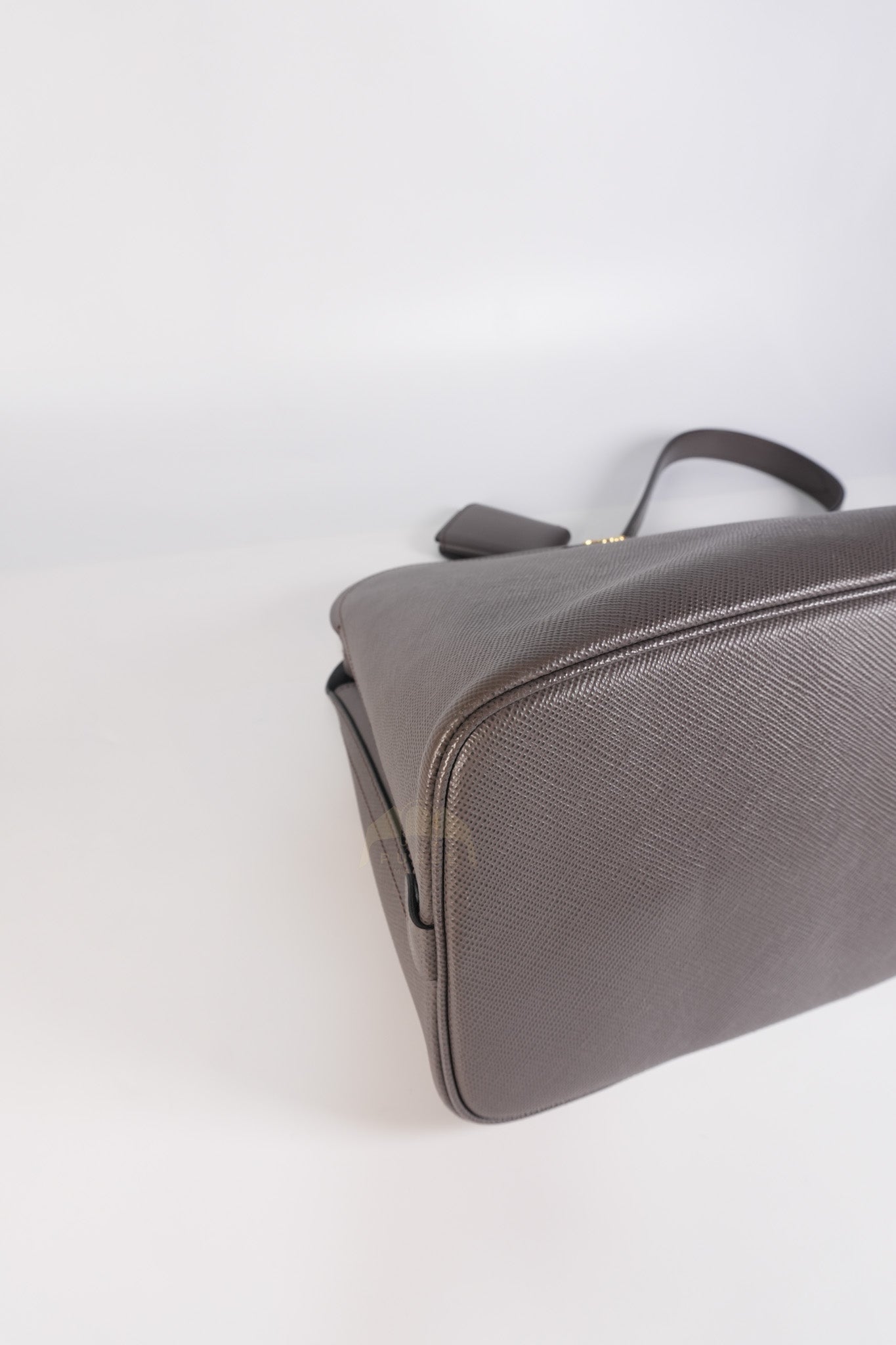 Matinee in Gray Saffiano Shoulder Bag