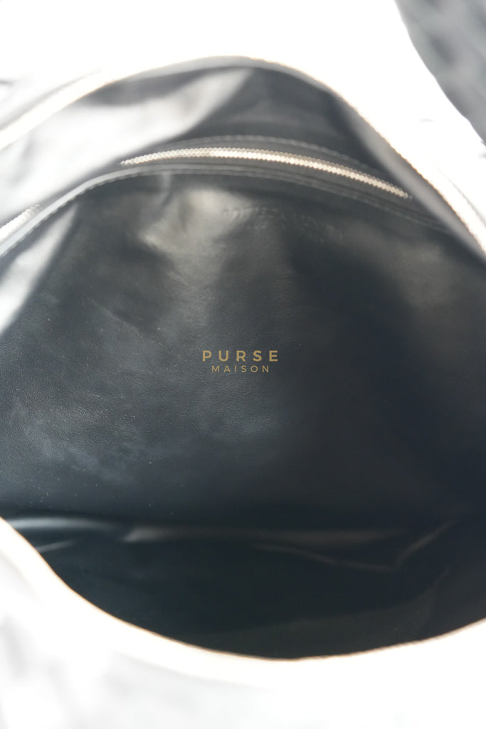 Jodie Medium in Black Intrecciato Leather | Purse Maison Luxury Bags Shop