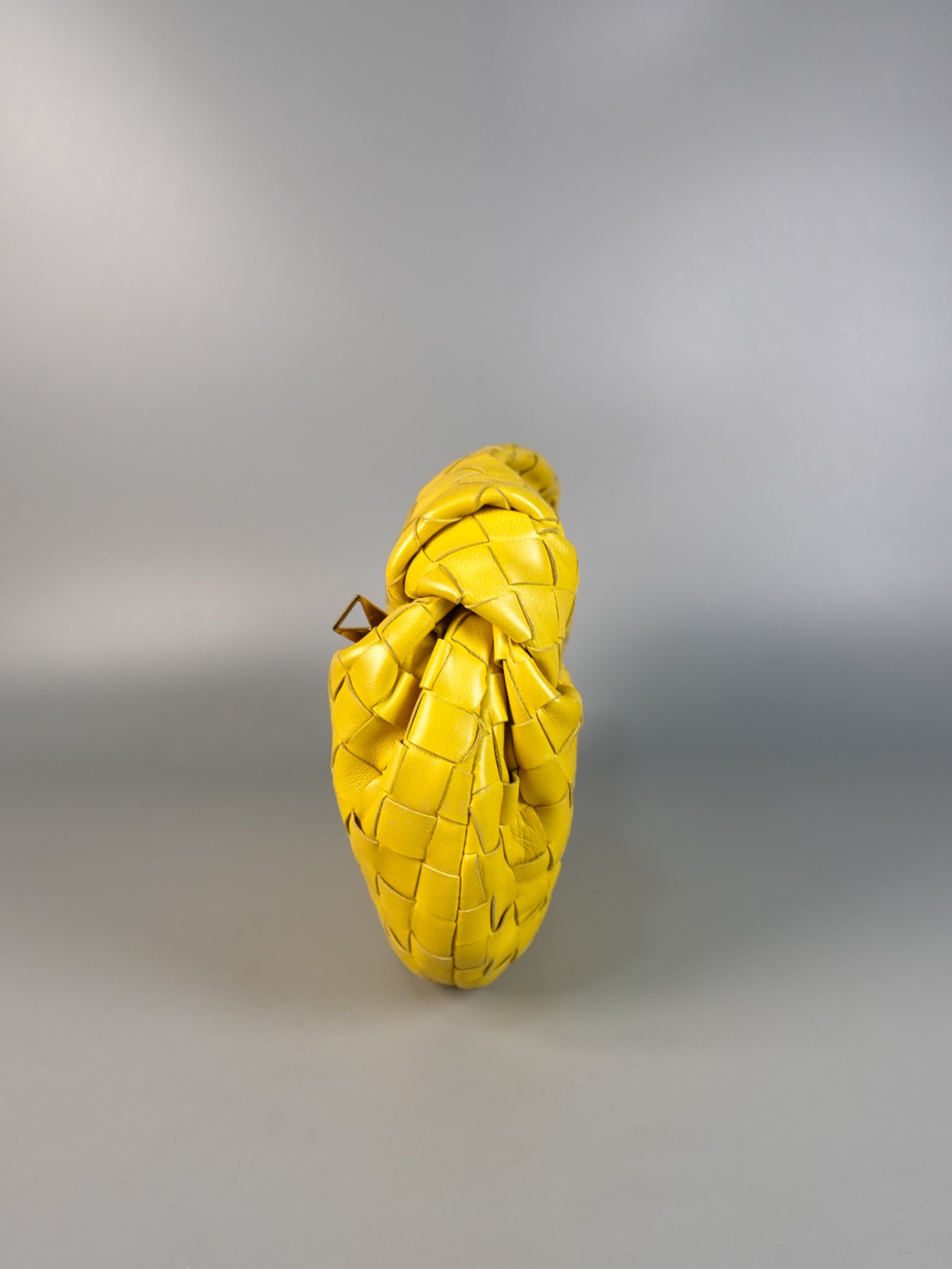 Jodie Mini Yellow Intrecciato Leather Handbag | Purse Maison Luxury Bags Shop