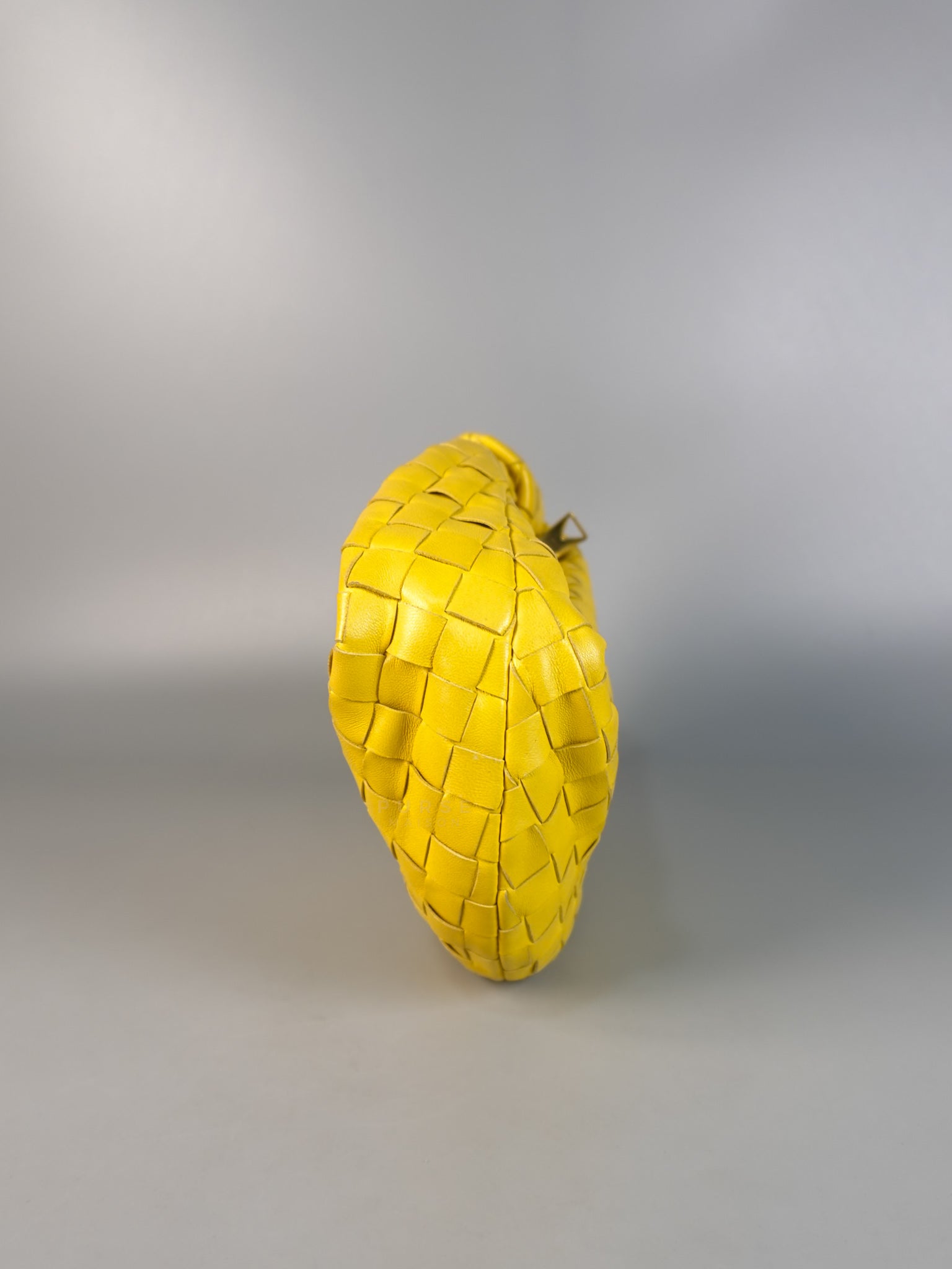 Jodie Mini Yellow Intrecciato Leather Handbag | Purse Maison Luxury Bags Shop