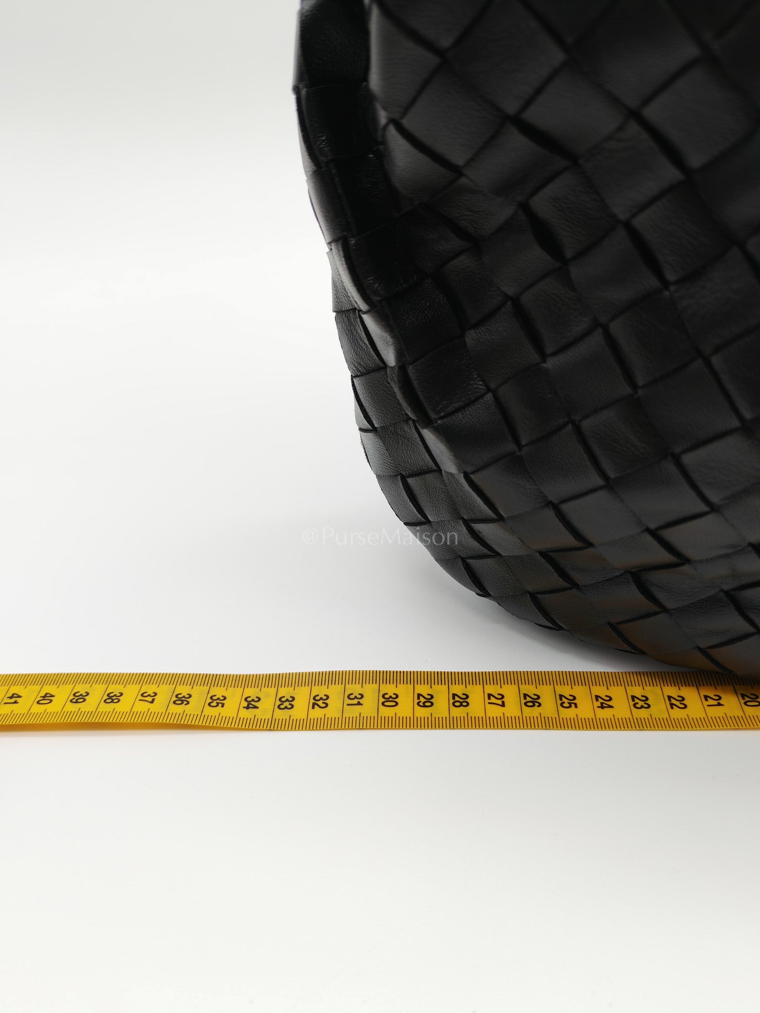 Jodie Small in Black Intrecciato Woven Leather | Purse Maison Luxury Bags Shop