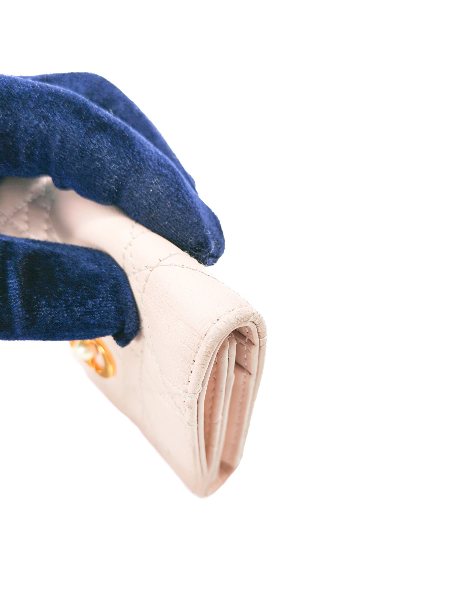 Jolie Hibiscus Powder Pink Trifold Wallet | Purse Maison Luxury Bags Shop