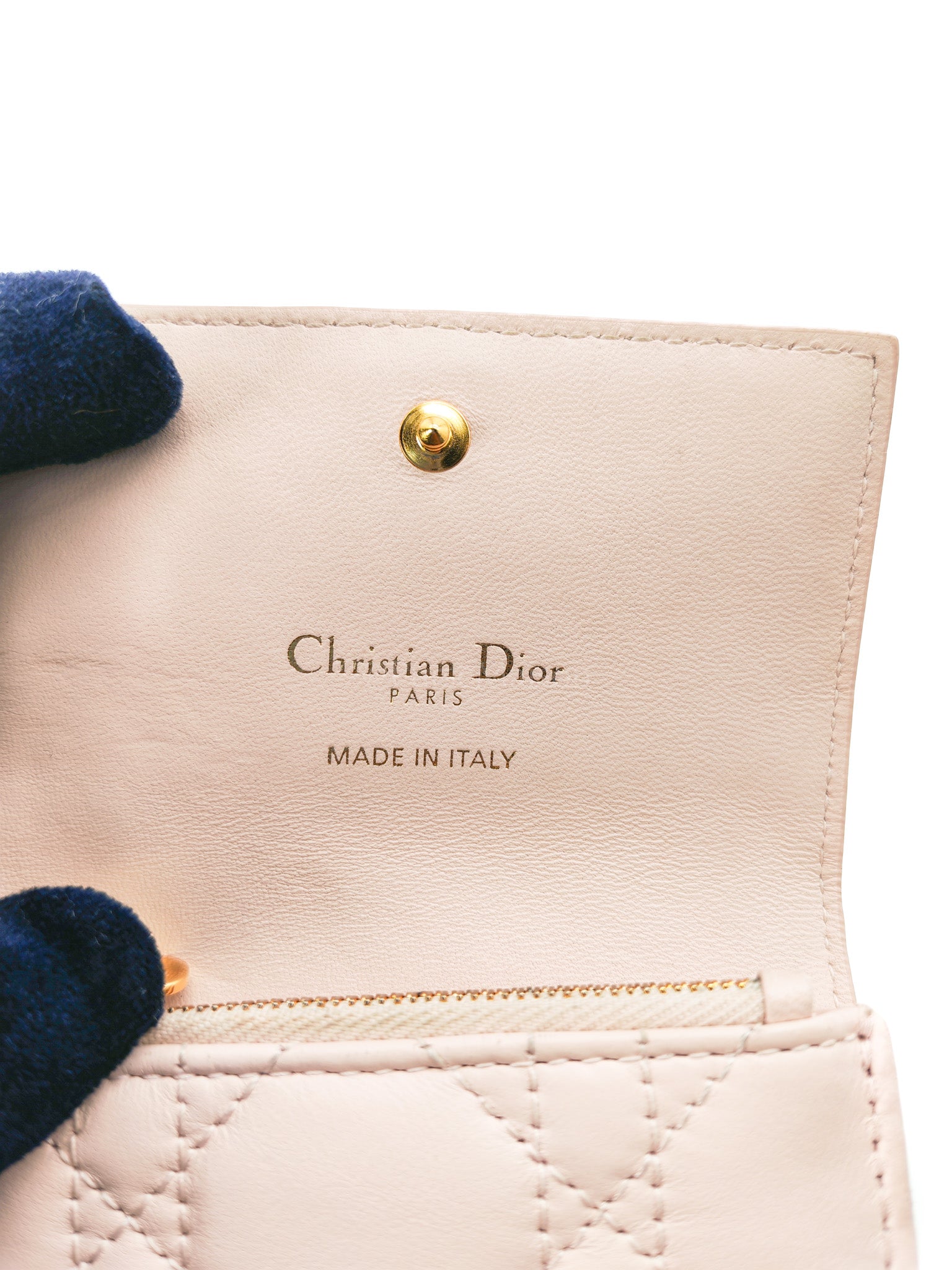 Jolie Hibiscus Powder Pink Trifold Wallet | Purse Maison Luxury Bags Shop