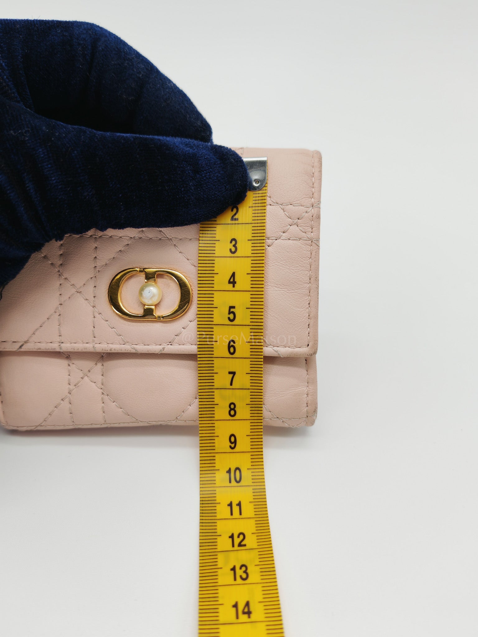 Jolie Hibiscus Powder Pink Trifold Wallet | Purse Maison Luxury Bags Shop