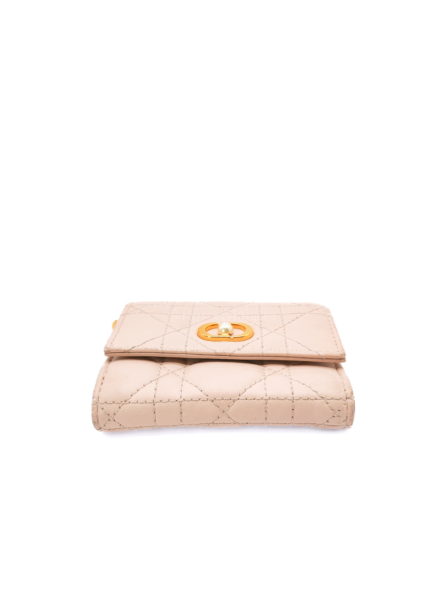 Jolie Hibiscus Powder Pink Trifold Wallet | Purse Maison Luxury Bags Shop