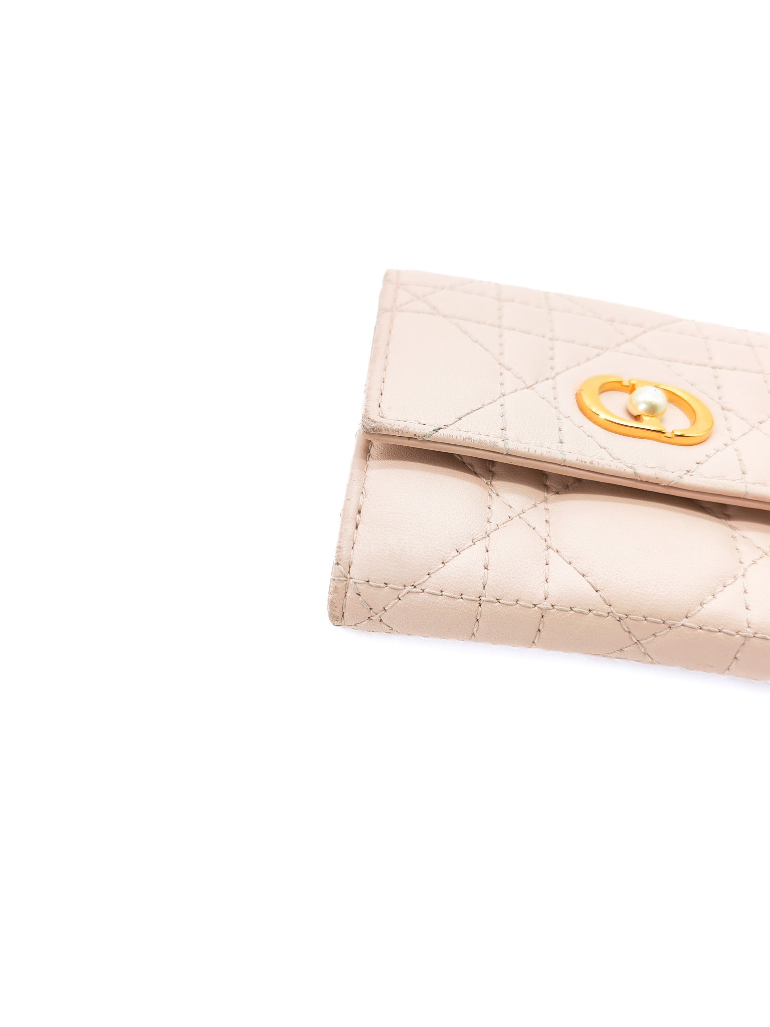 Jolie Hibiscus Powder Pink Trifold Wallet | Purse Maison Luxury Bags Shop