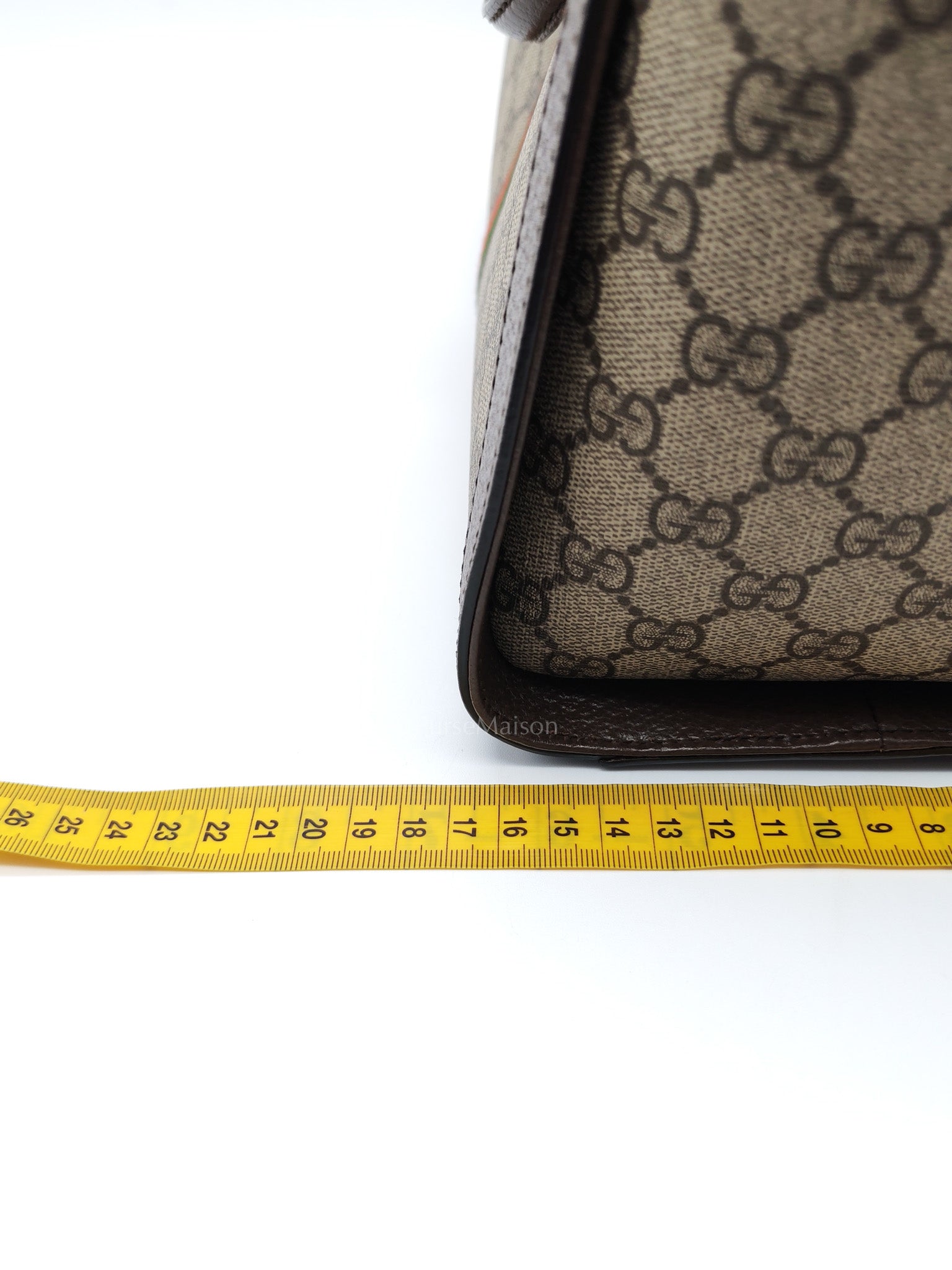 Ophidia Medium Tote Bag in GG Supreme Monogram Web Canvas & Gold Hardware