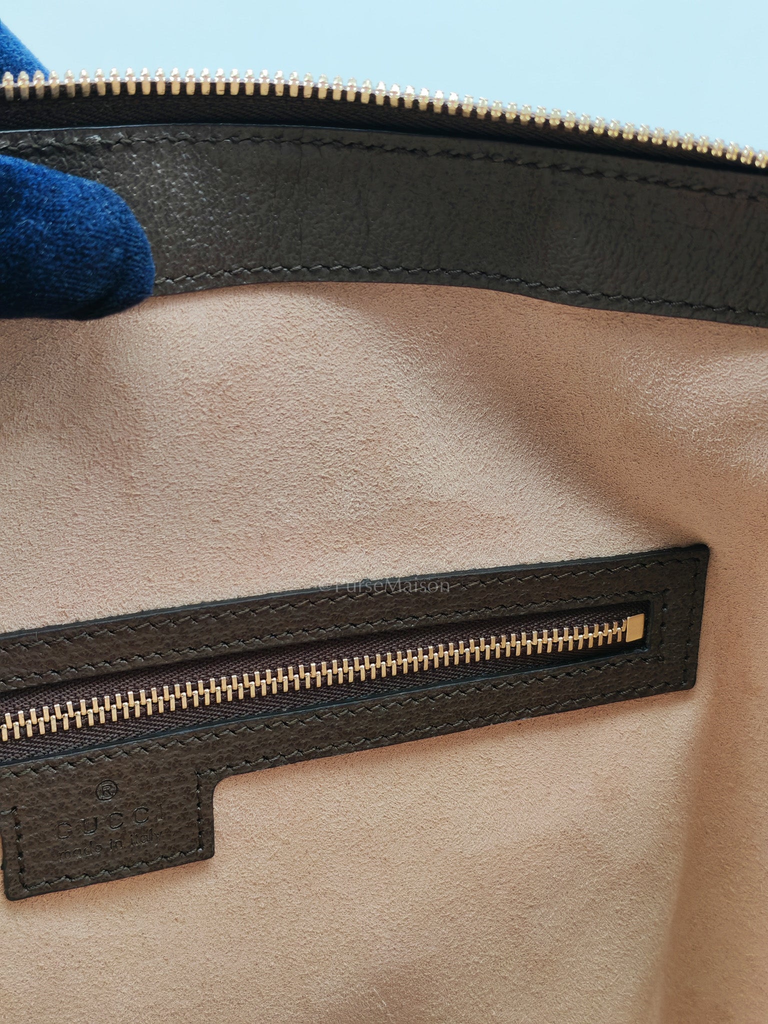 Ophidia Medium Tote Bag in GG Supreme Monogram Web Canvas & Gold Hardware