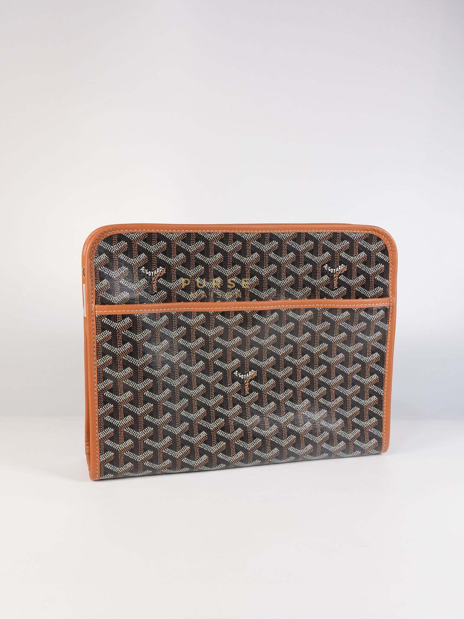 Jouvence in Tan Goyardine Canvas | Purse Maison Luxury Bags Shop