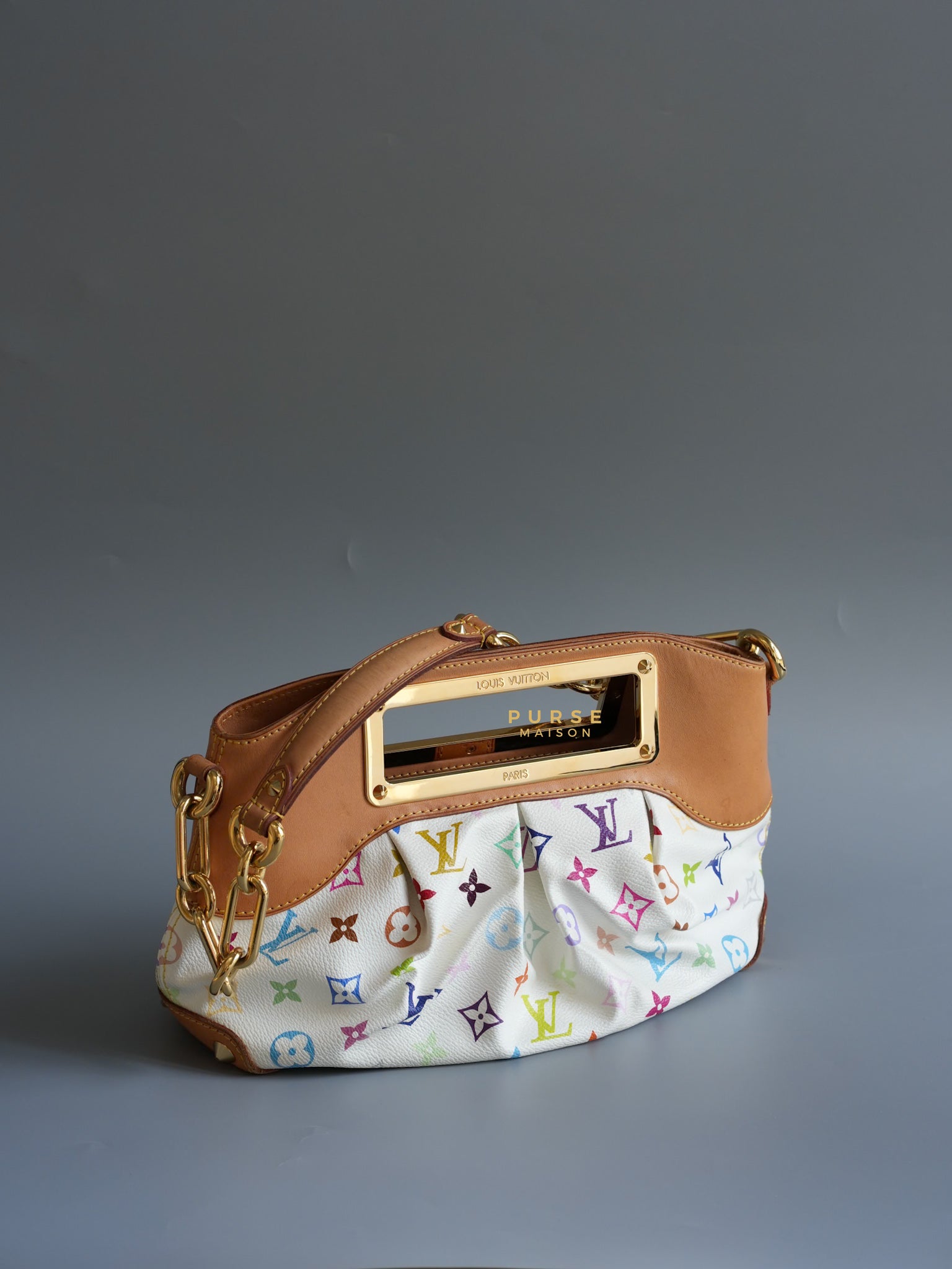 Judy Multicolor Monogram Canvas in Gold Hardware (Date Code: TR3170) | Purse Maison Luxury Bags Shop