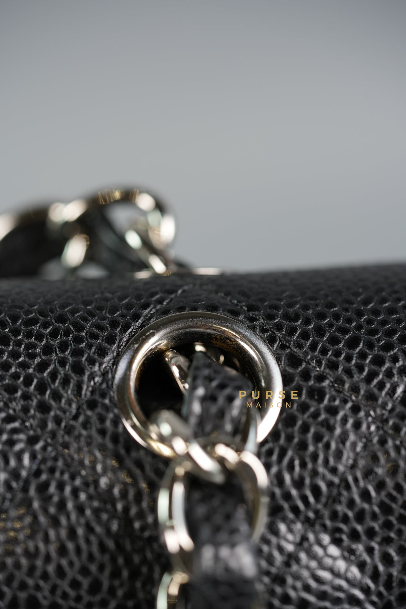 Jumbo Classic Double Flap Bag in Black Caviar Leather & Silver Hardware Series 14 | Purse Maison Luxury Bags Shop