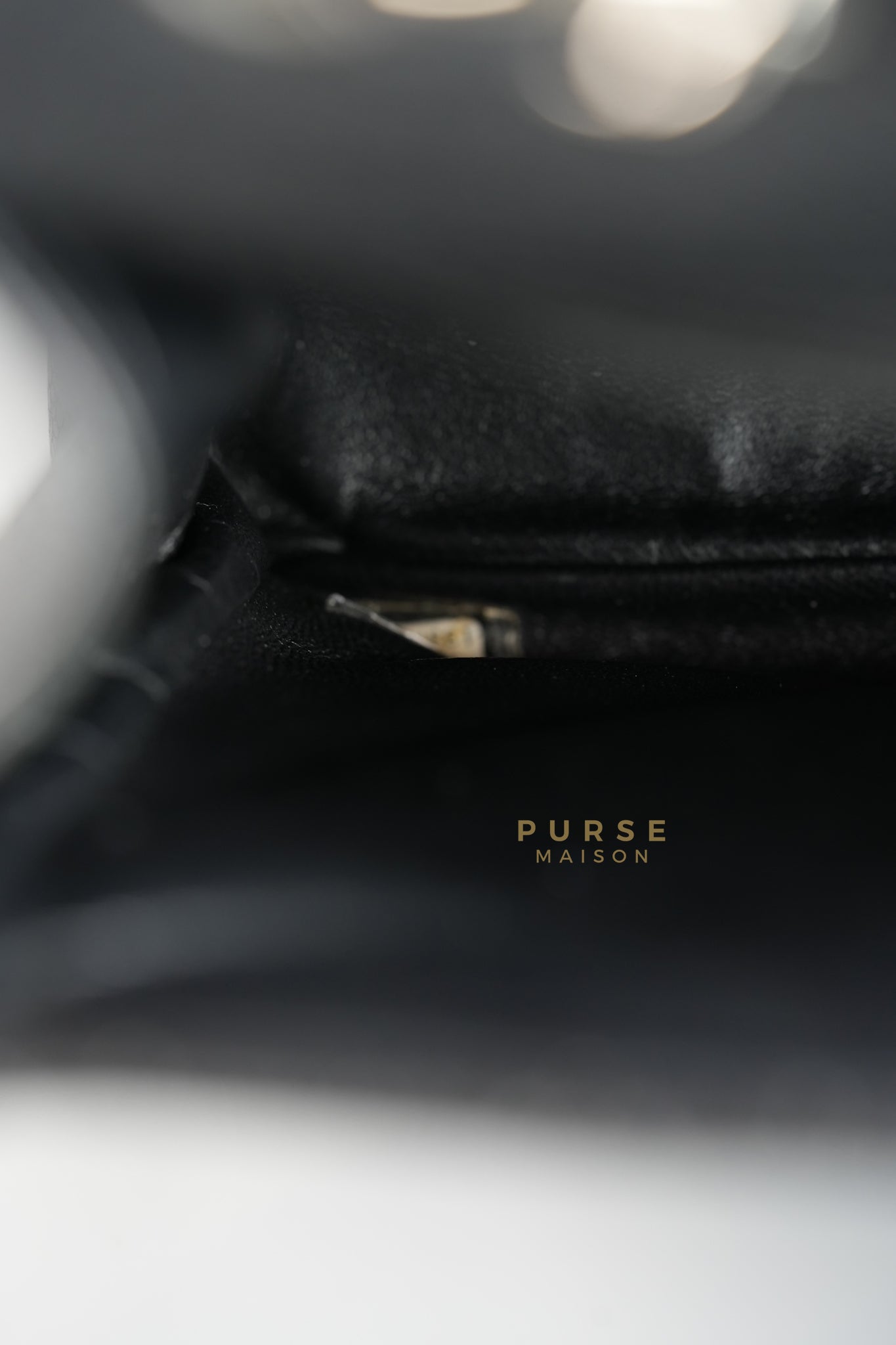 Jumbo Classic Single Flap in Black Caviar Leather & Silver Hardware Series 13 | Purse Maison Luxury Bags Shop