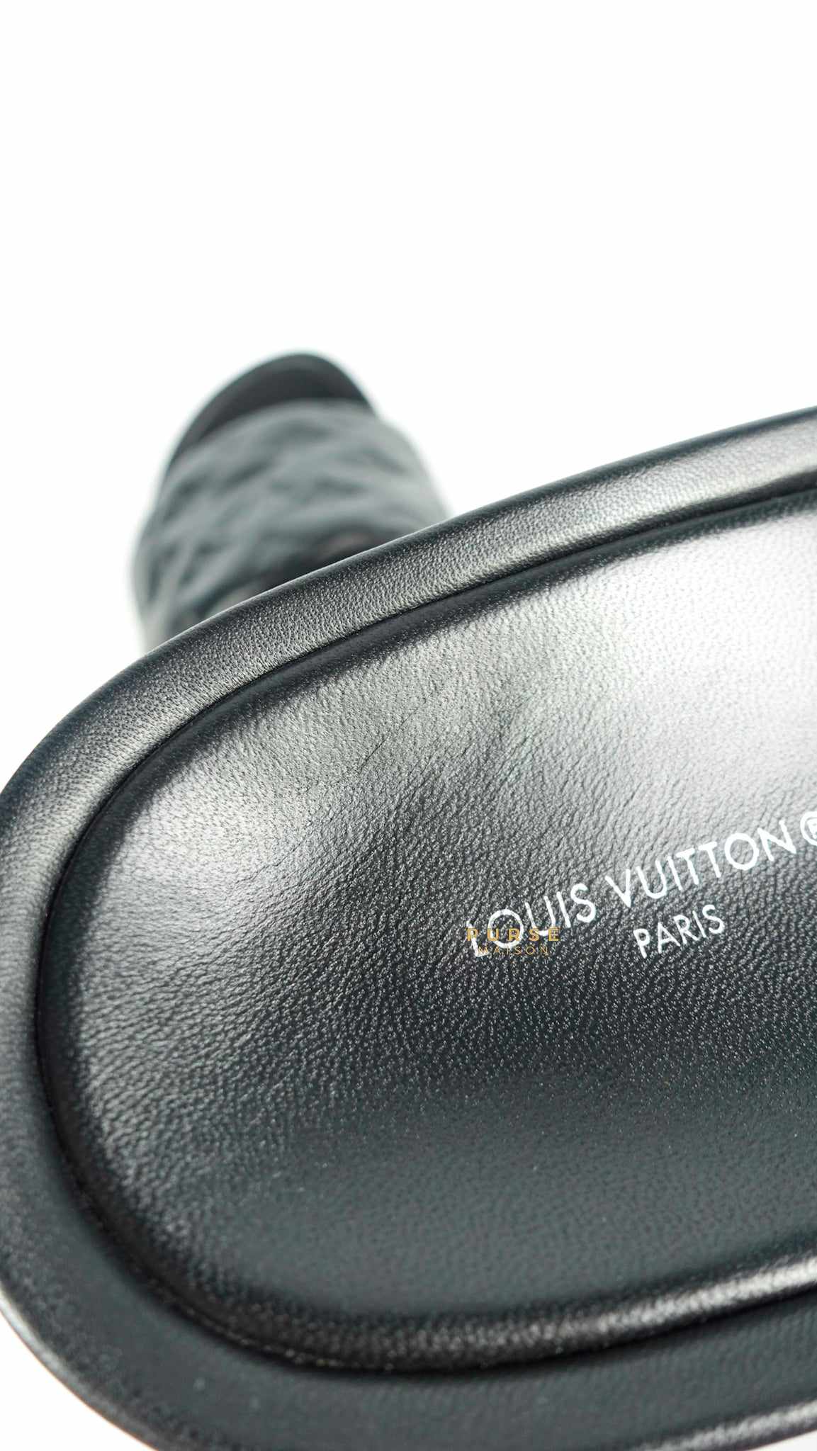 Louis Vuitton Jumbo Flatform Mule Noir Slides (Size 40 EUR, 26cm)