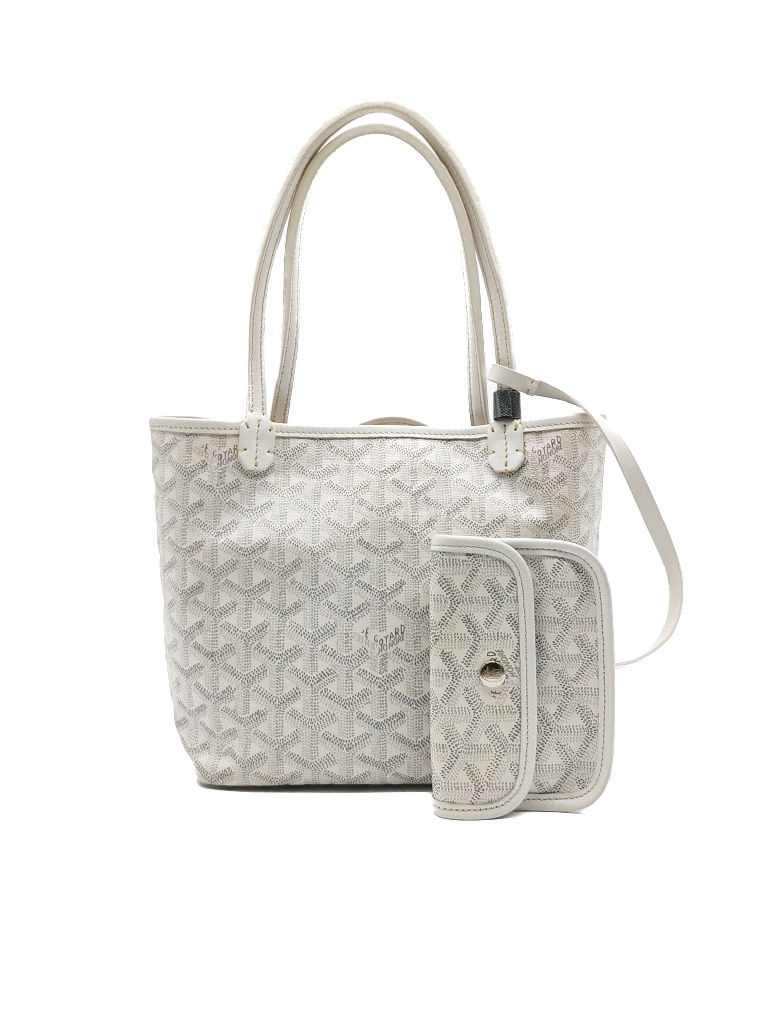 Junior Saint Louis in White Goyardine Canvas Tote Bag | Purse Maison Luxury Bags Shop