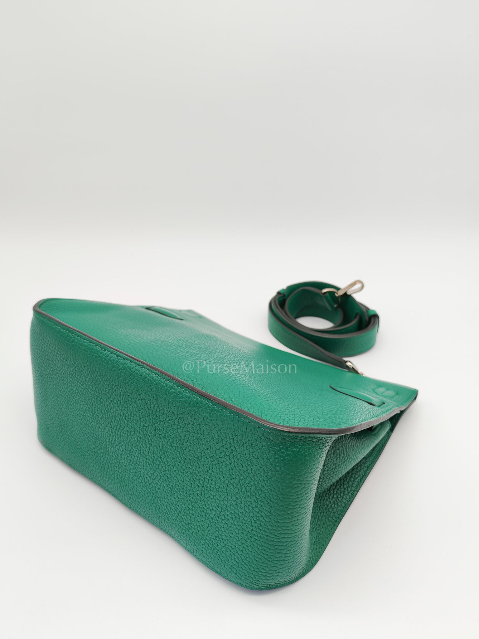 Jypsiere 26 in Vert Cypress Clemence Leather & Palladium Hardware Stamp A(2017) | Purse Maison Luxury Bags Shop