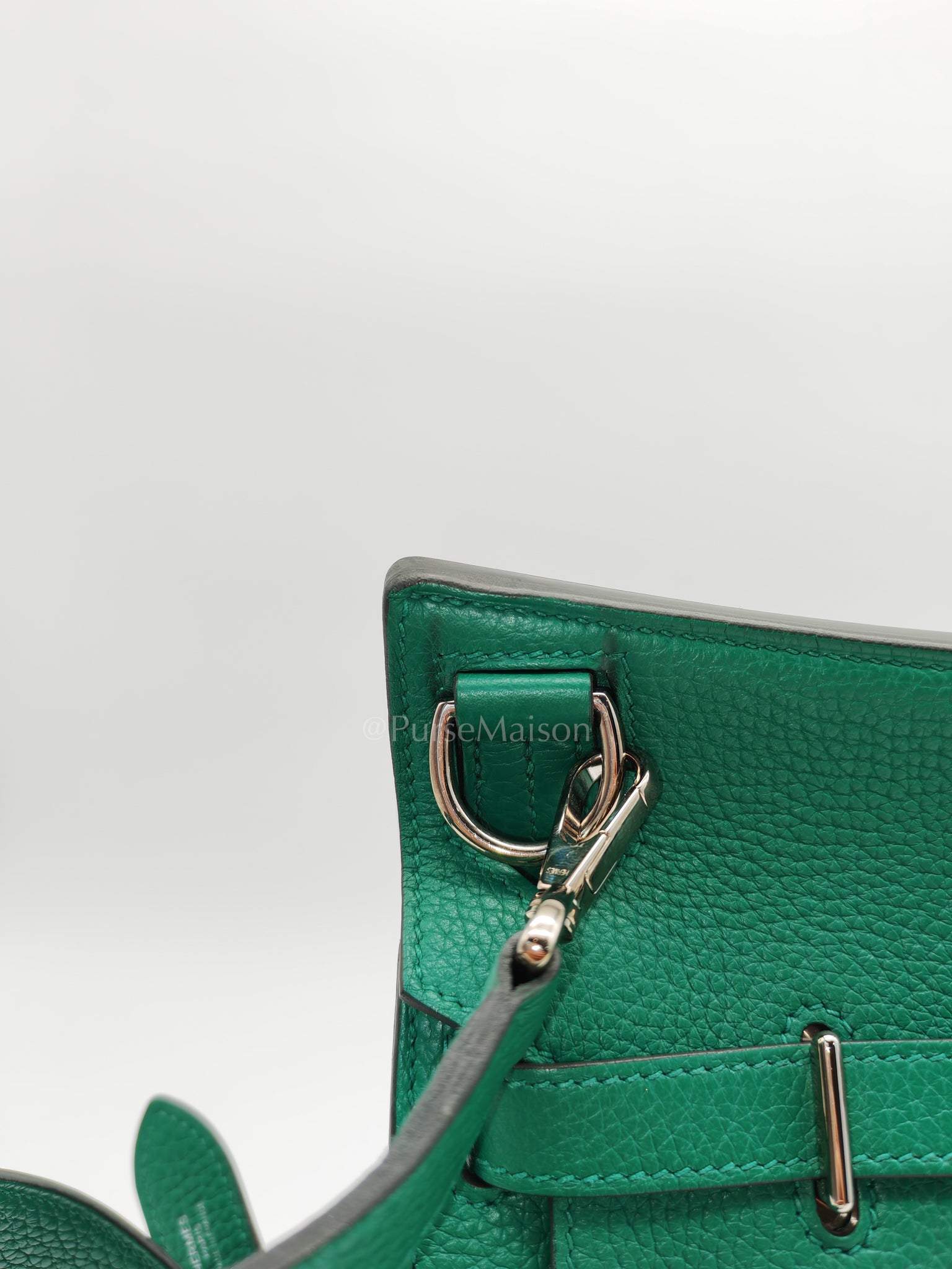 Jypsiere 26 in Vert Cypress Clemence Leather & Palladium Hardware Stamp A(2017) | Purse Maison Luxury Bags Shop