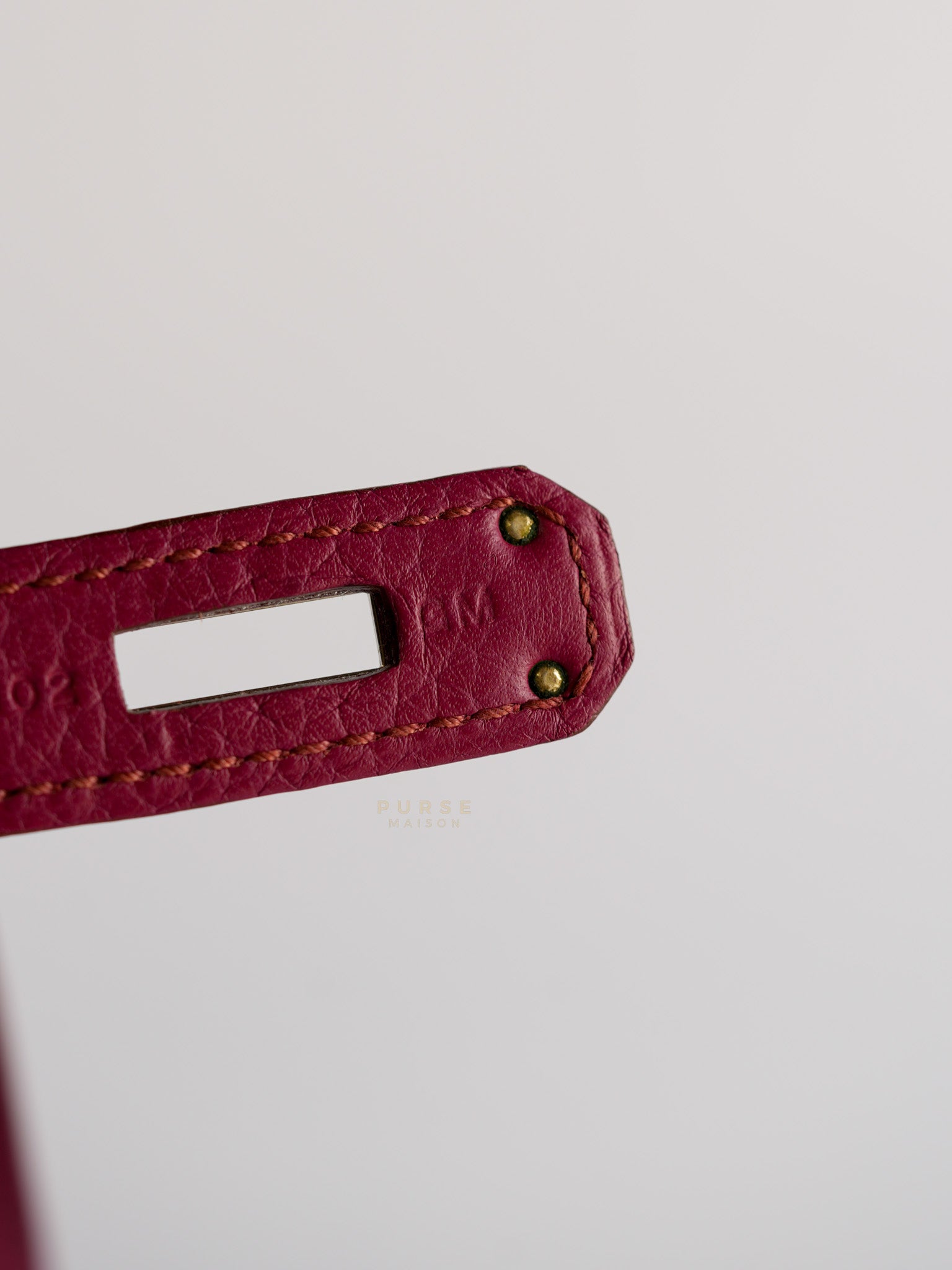 Jypsiere 28 Rubis in Clemence Leather and Palladium Hardware Stamp T (2015) | Purse Maison Luxury Bags Shop