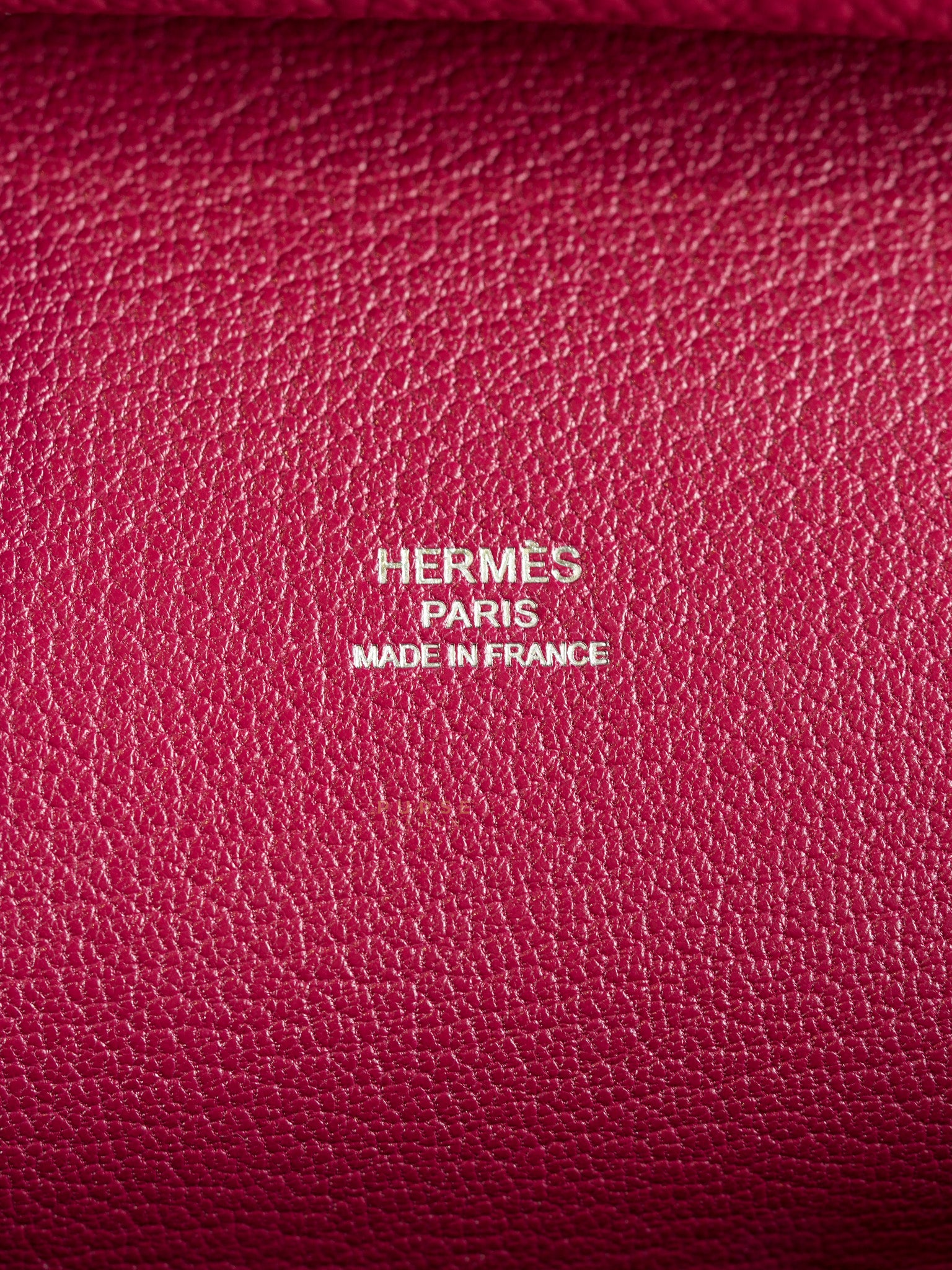Jypsiere 28 Rubis in Clemence Leather and Palladium Hardware Stamp T (2015) | Purse Maison Luxury Bags Shop