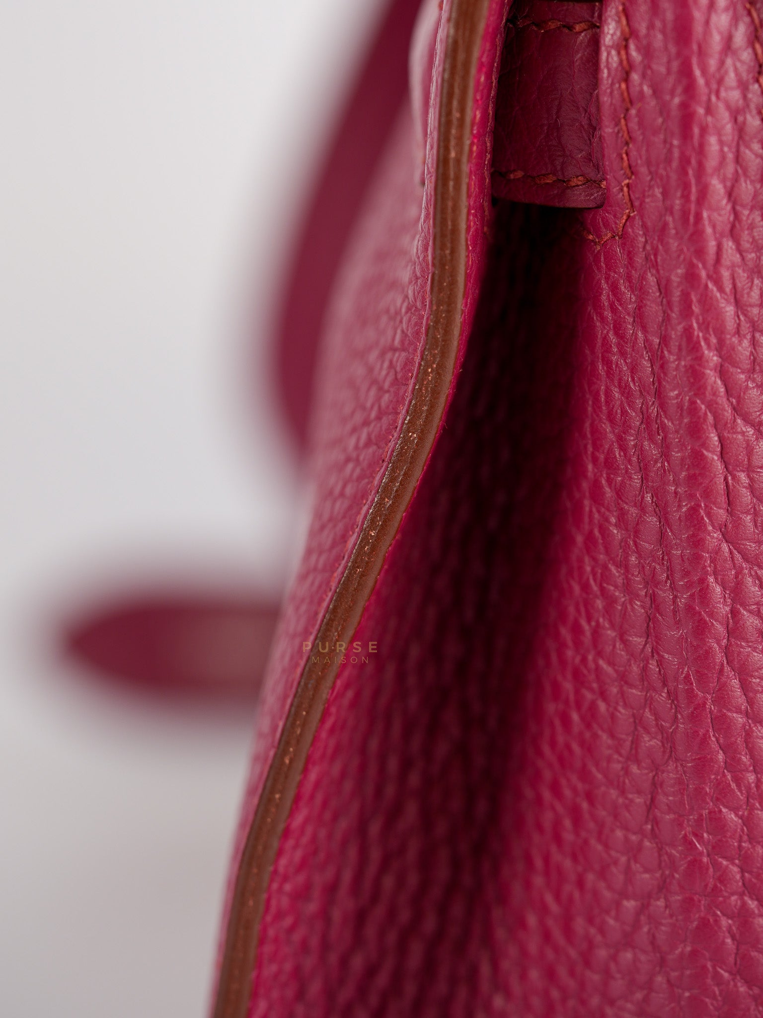 Jypsiere 28 Rubis in Clemence Leather and Palladium Hardware Stamp T (2015) | Purse Maison Luxury Bags Shop