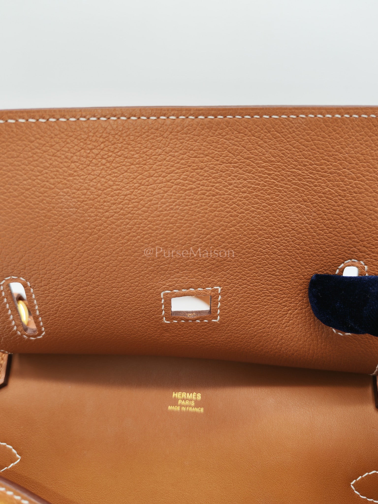 Jypsiere Mini Gold Evercolor Leather in Gold Hardware Stamp U(2022) | Purse Maison Luxury Bags Shop