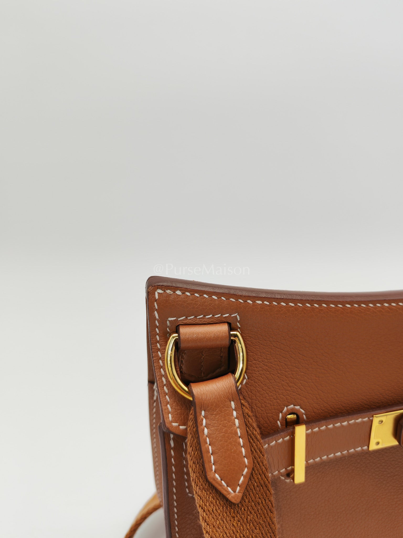 Jypsiere Mini Gold Evercolor Leather in Gold Hardware Stamp U(2022) | Purse Maison Luxury Bags Shop